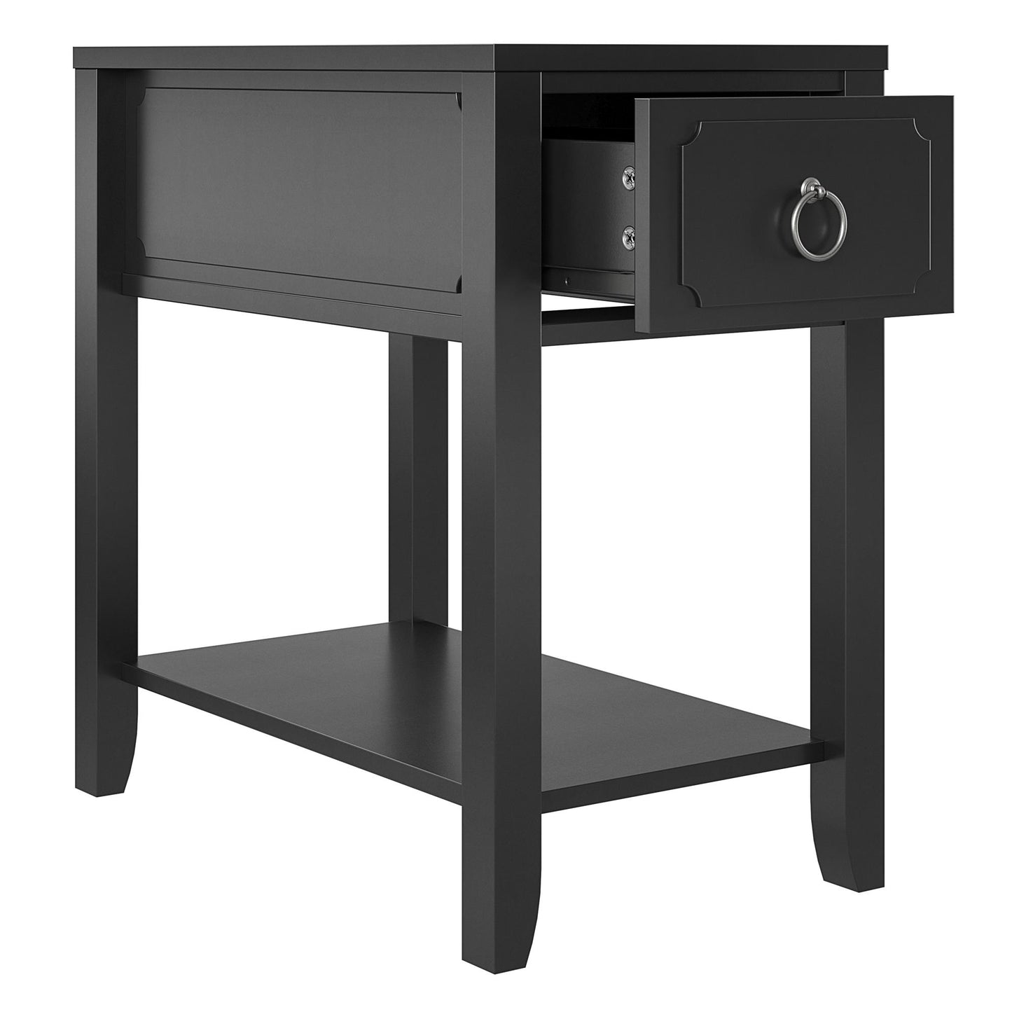 Her Majesty Narrow Side Table - Black