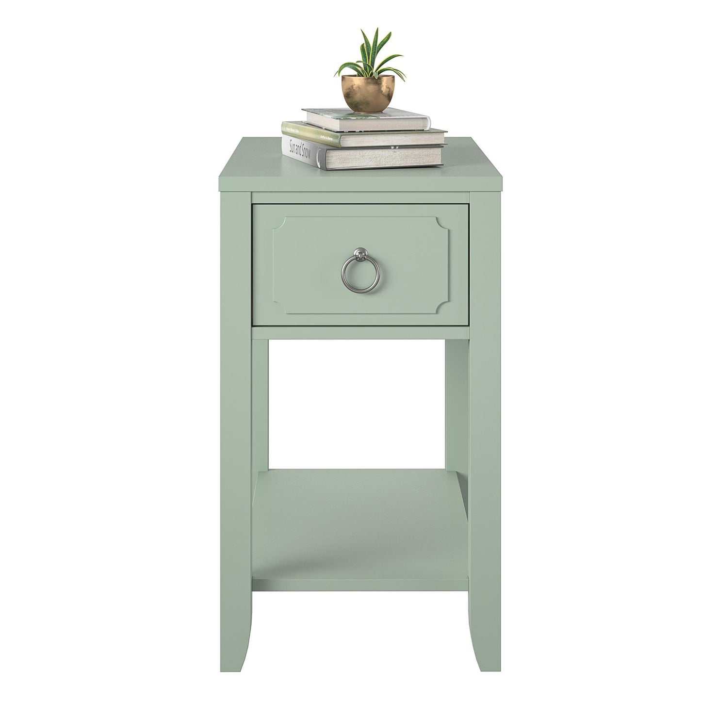 Her Majesty Narrow Side Table - Pale Green