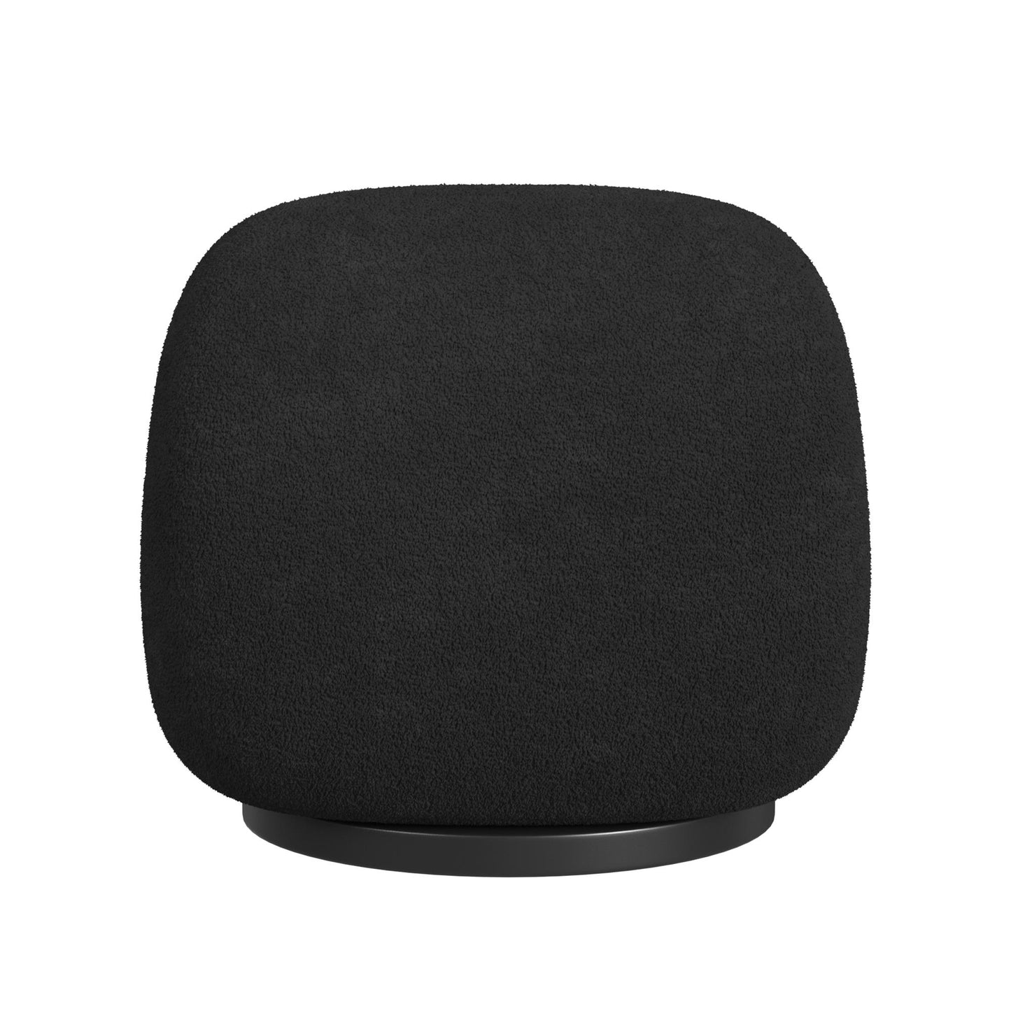 Crosby Boucle Swivel Chair - Black