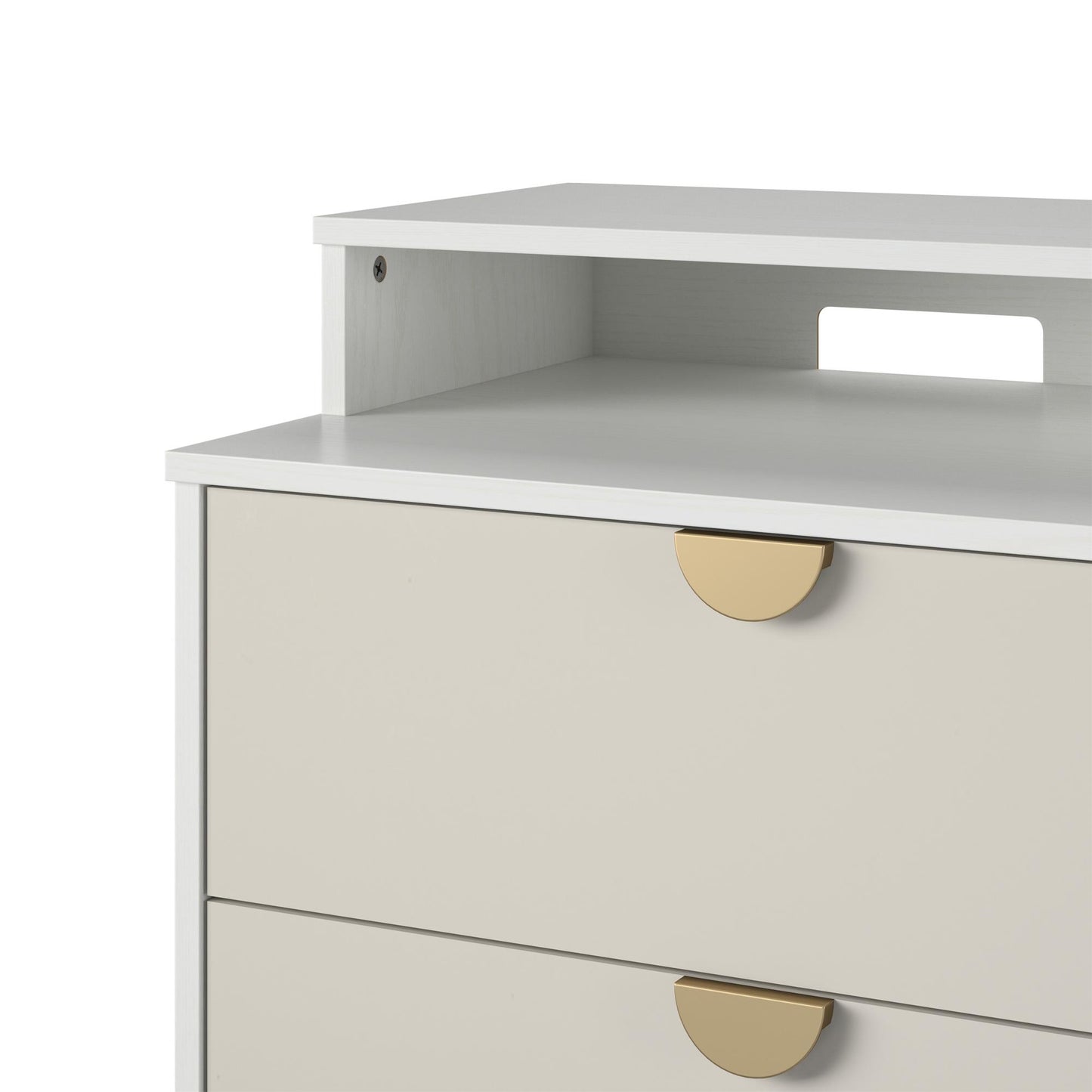 Kelly 4 in 1 Media Dresser - White