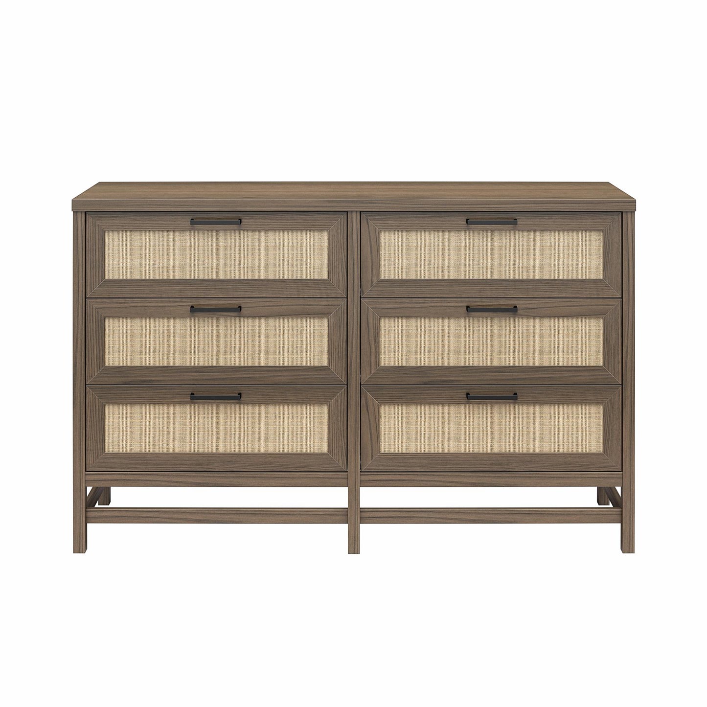 Lennon 6 Drawer Dresser - Medium Brown