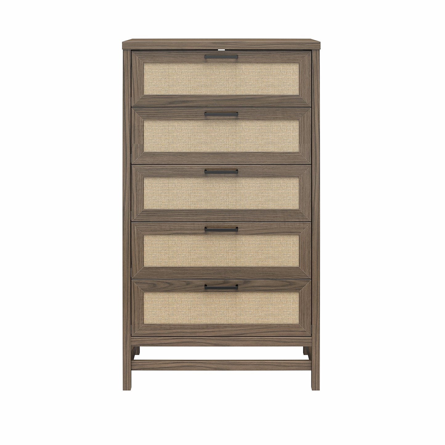 Lennon 5 Drawer Dresser - Medium Brown