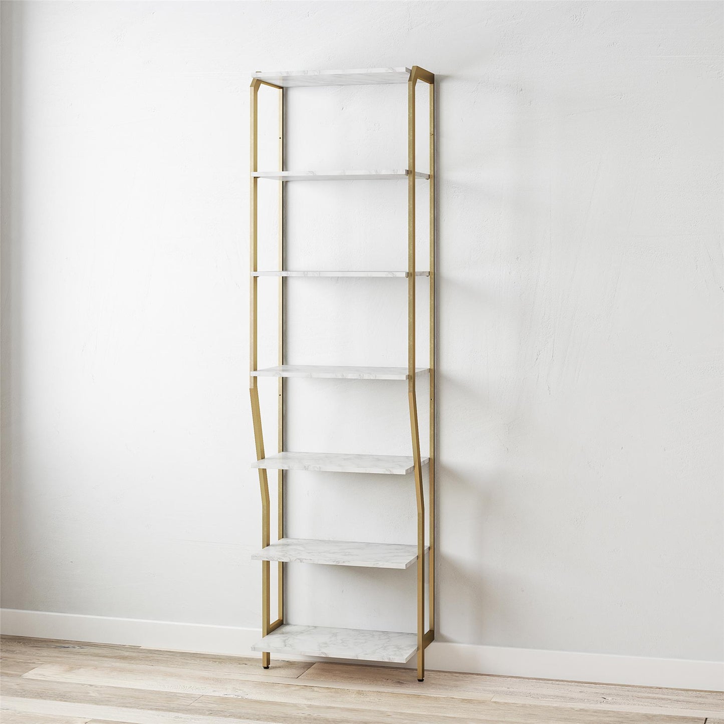 Gwyneth Closet - Shelves - White marble