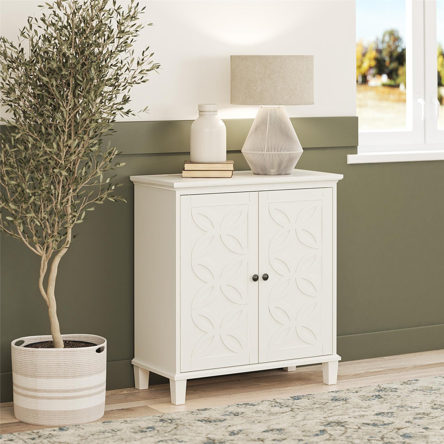 Celeste Accent Cabinet - White