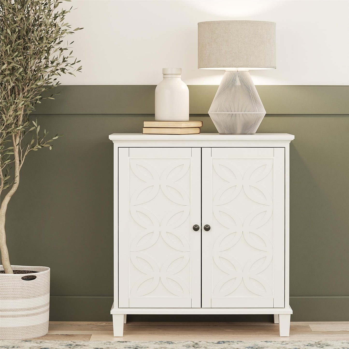 Celeste Accent Cabinet - White