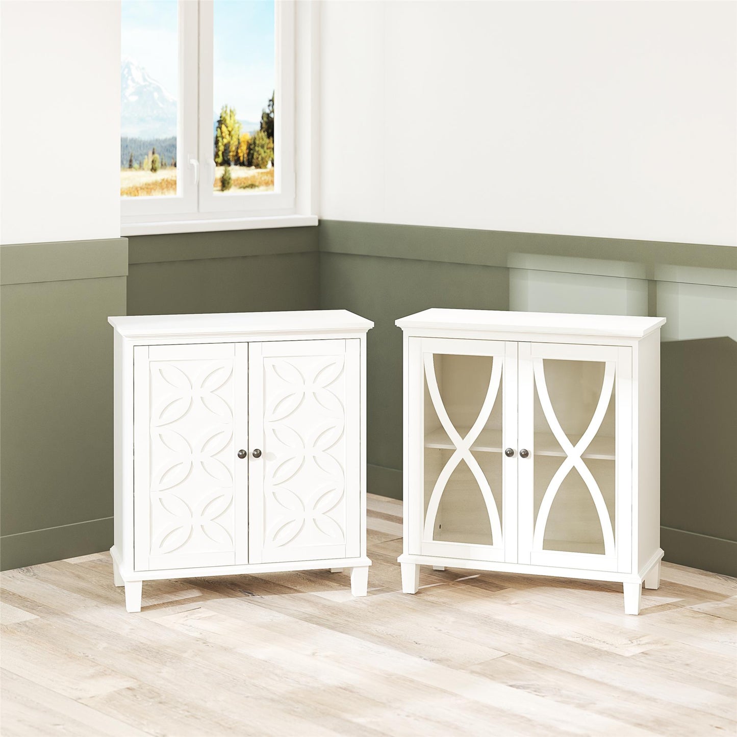 Celeste Accent Cabinet - White