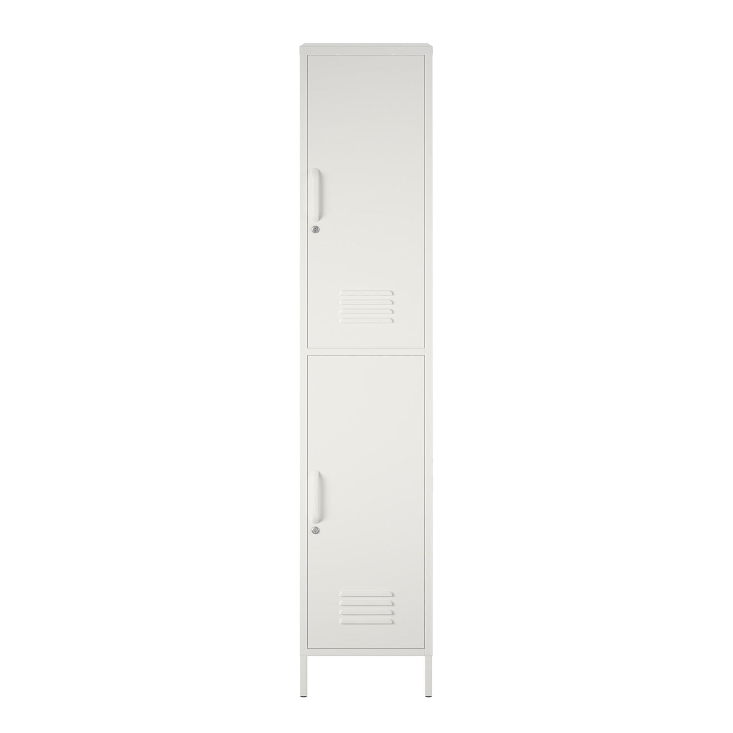 Mission District 2 Door Cabinet - White