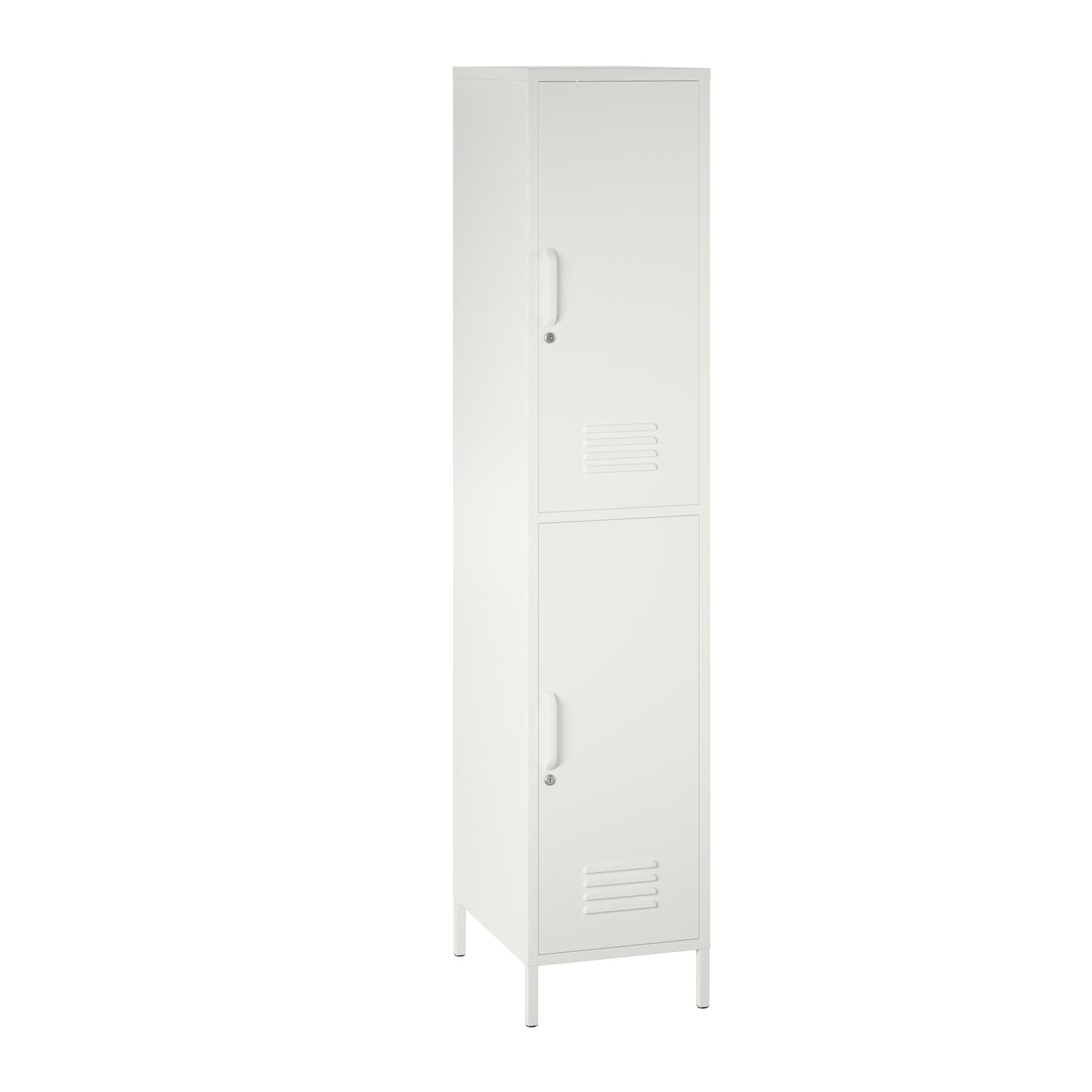 Mission District 2 Door Cabinet - White