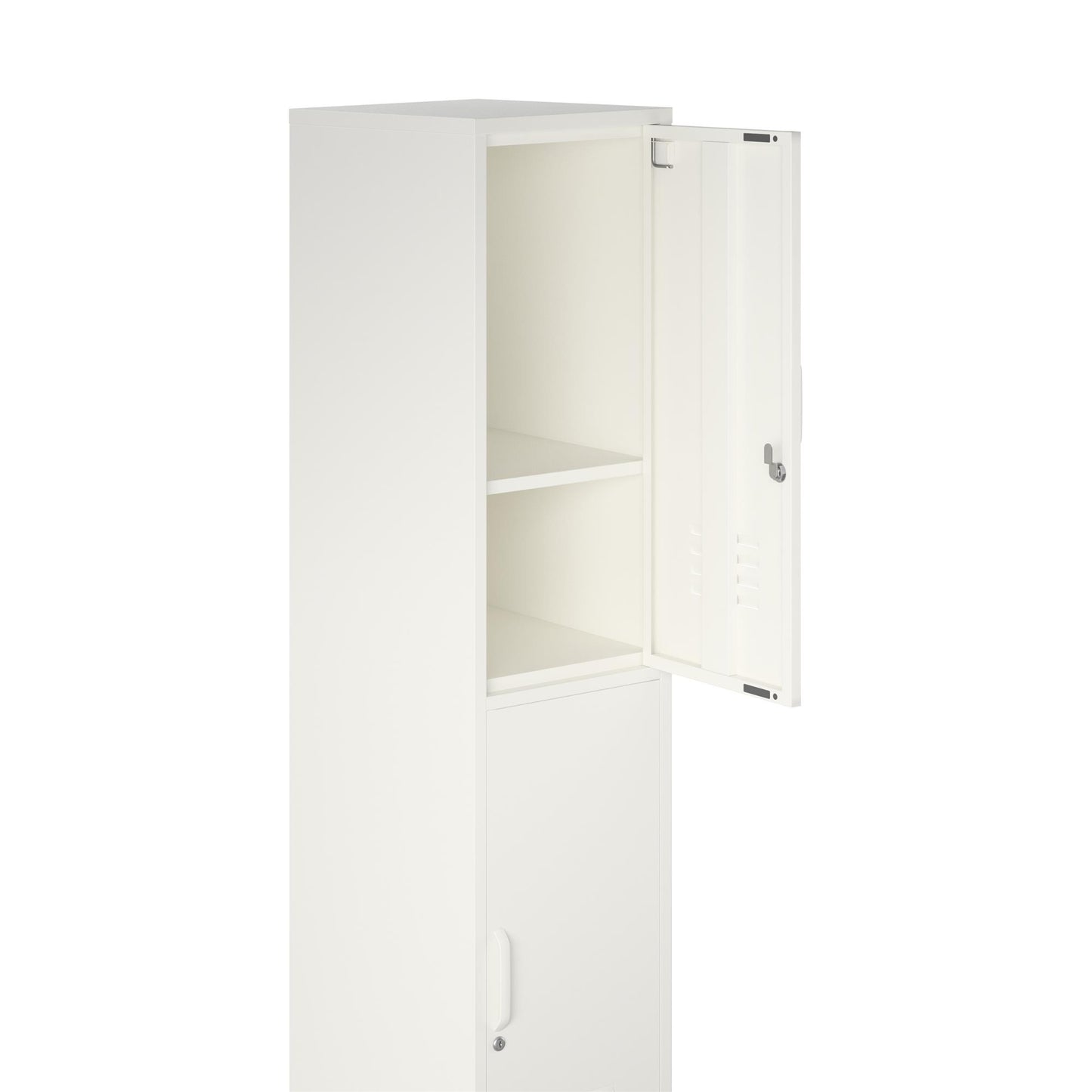 Mission District 2 Door Cabinet - White