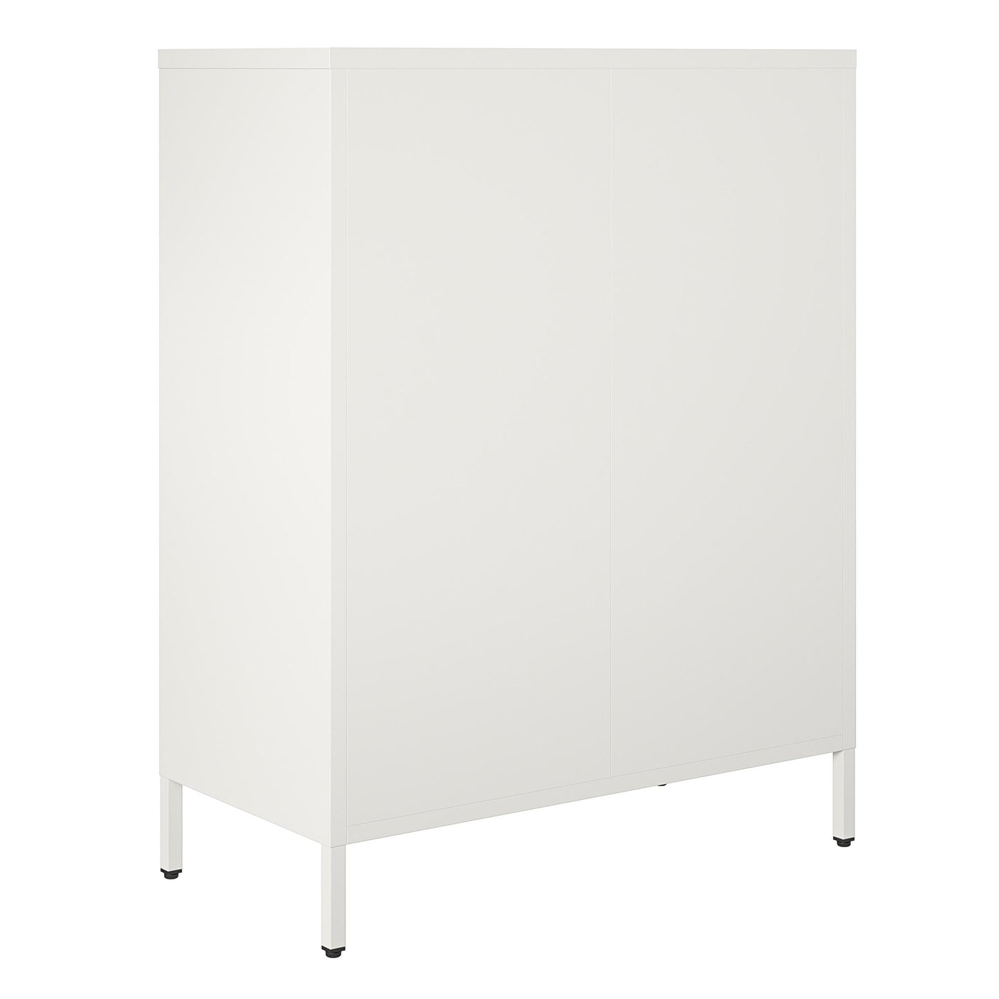 Mission District 4 Door Cabinet - White