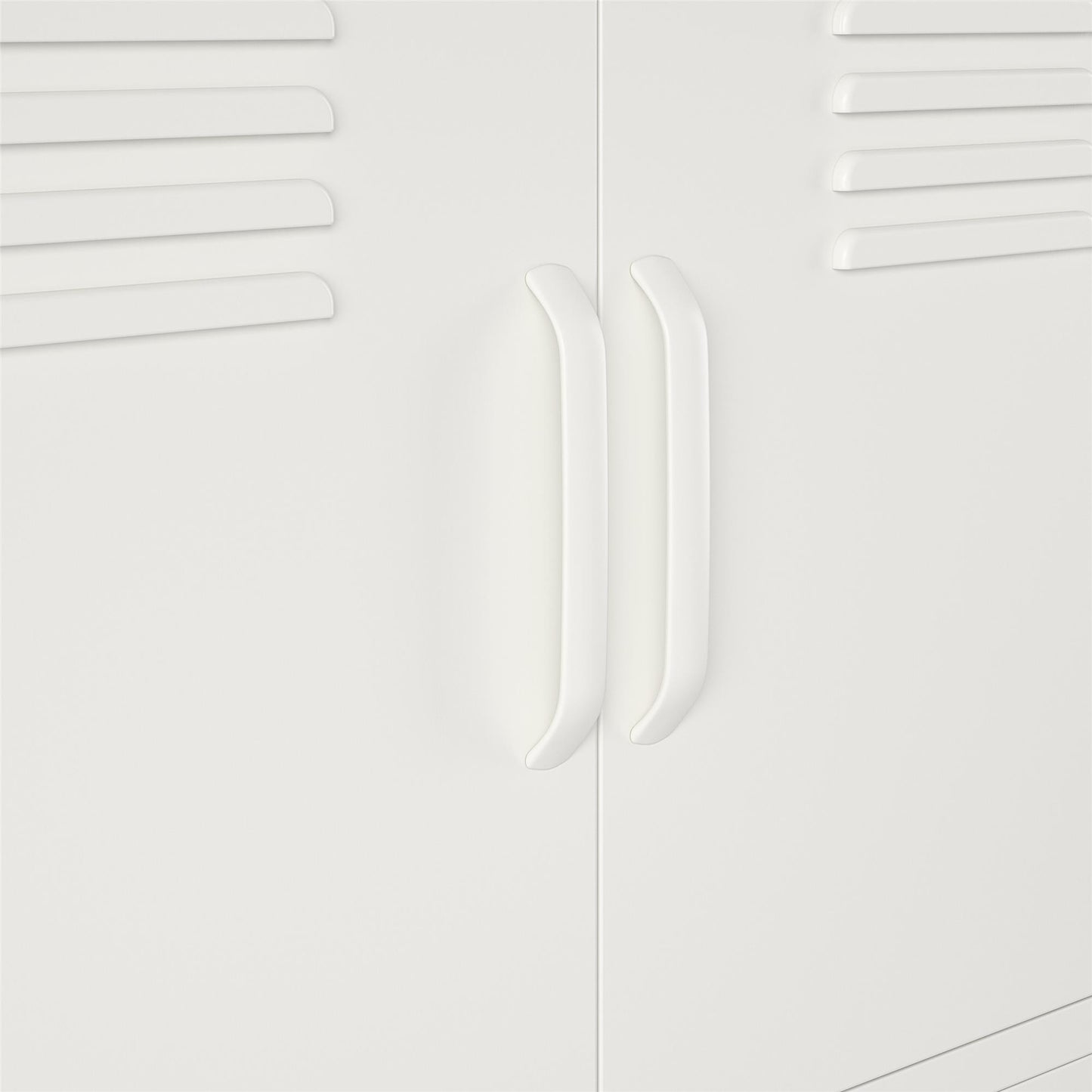 Mission District 4 Door Cabinet - White