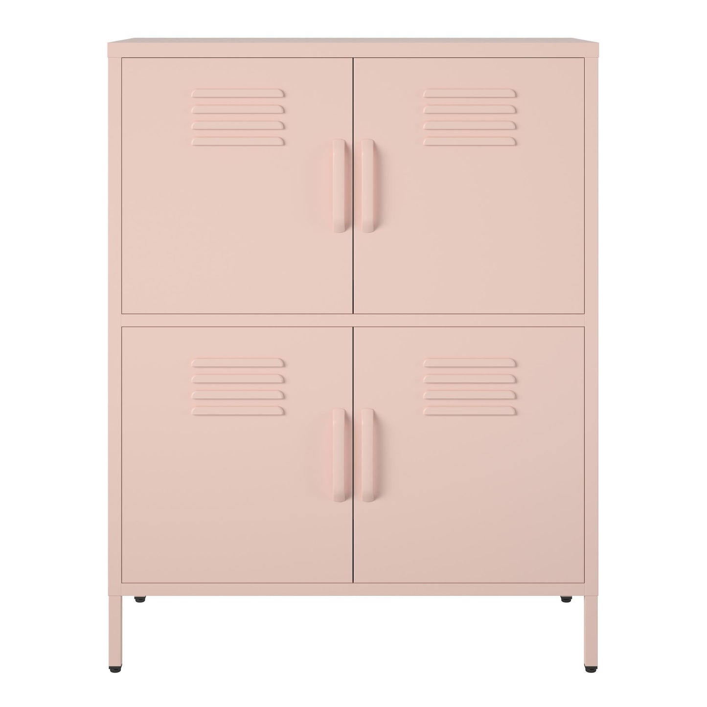 Mission District 4 Door Cabinet - Pale Pink