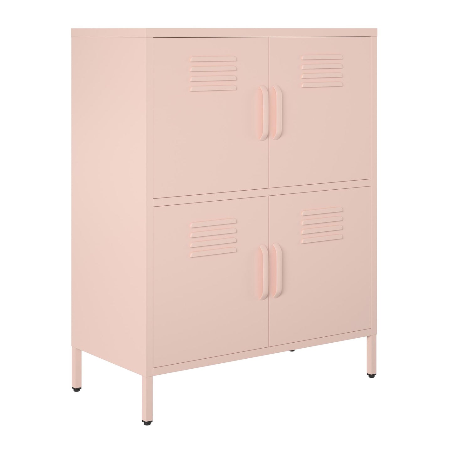 Mission District 4 Door Cabinet - Pale Pink