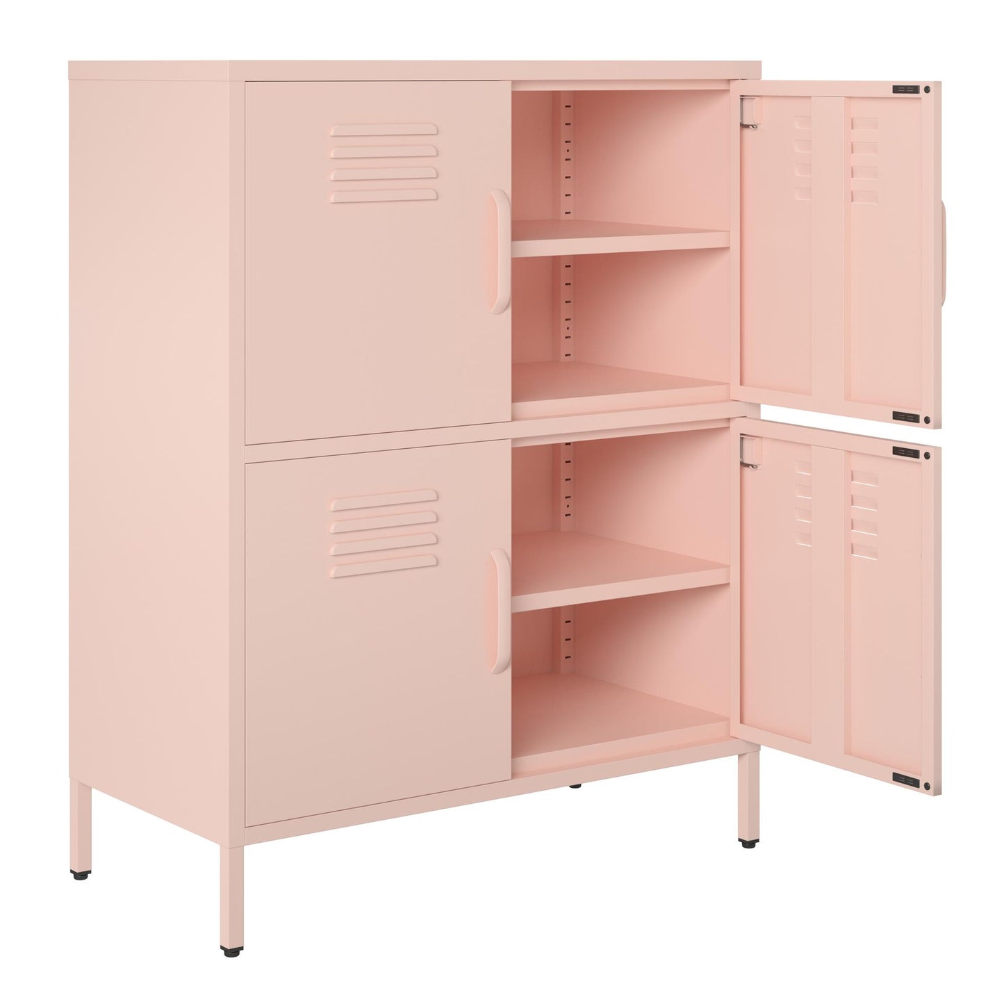 Mission District 4 Door Cabinet - Pale Pink