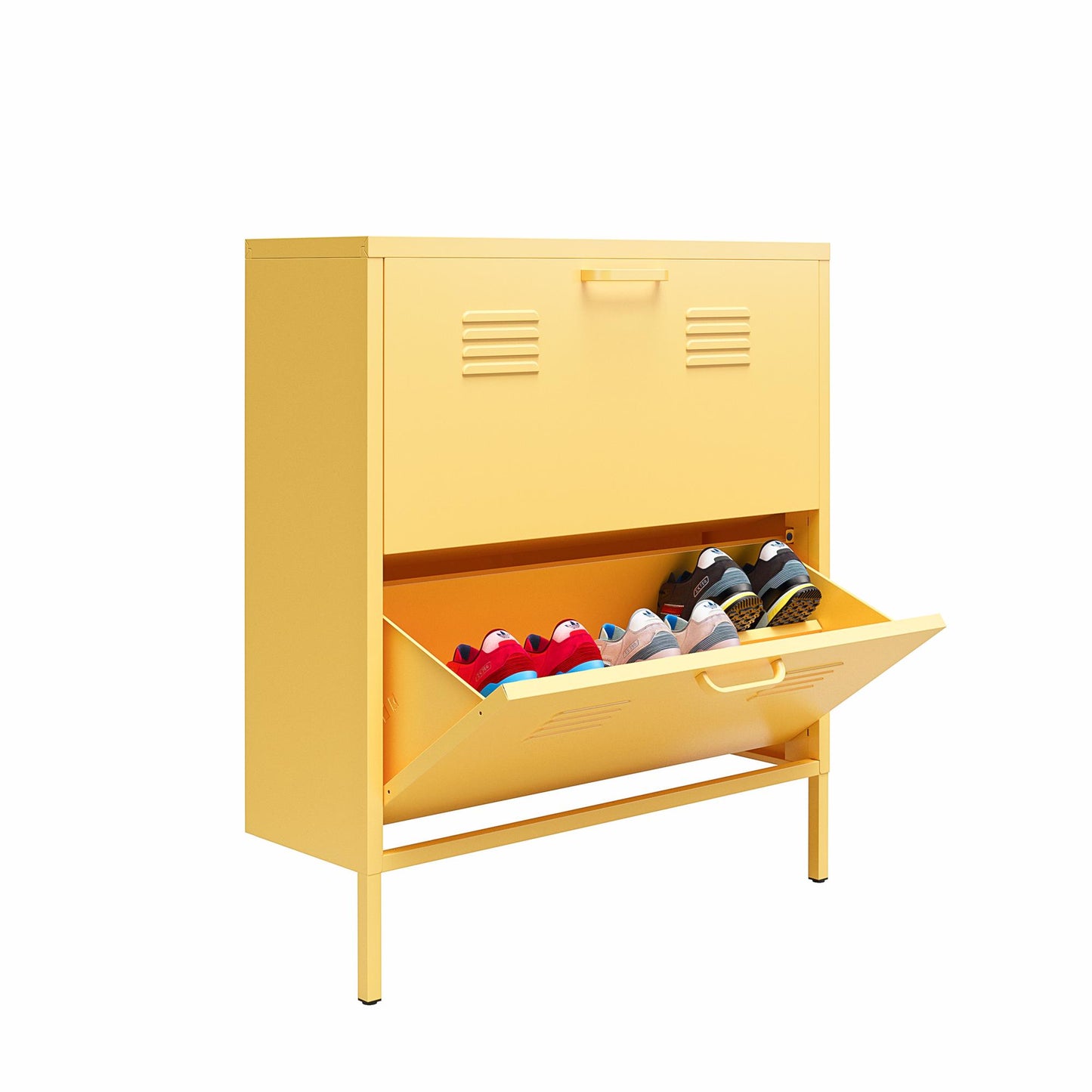 Cache 2 Door Shoe Storage - Yellow