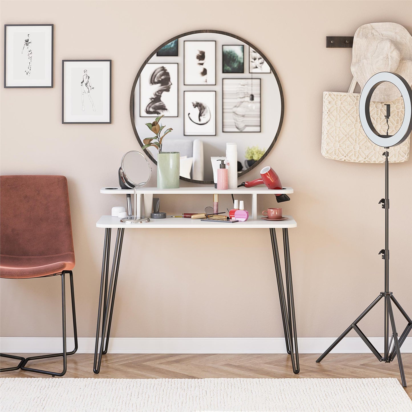 Kimberly At Home Vanity - White