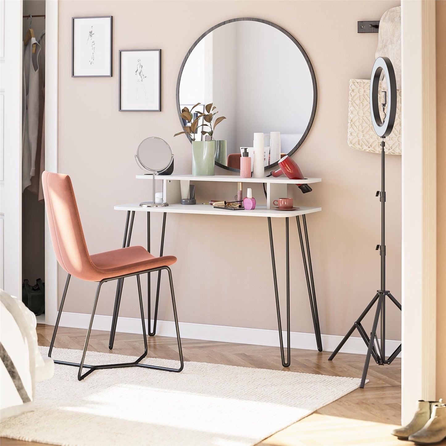 Kimberly At Home Vanity - White