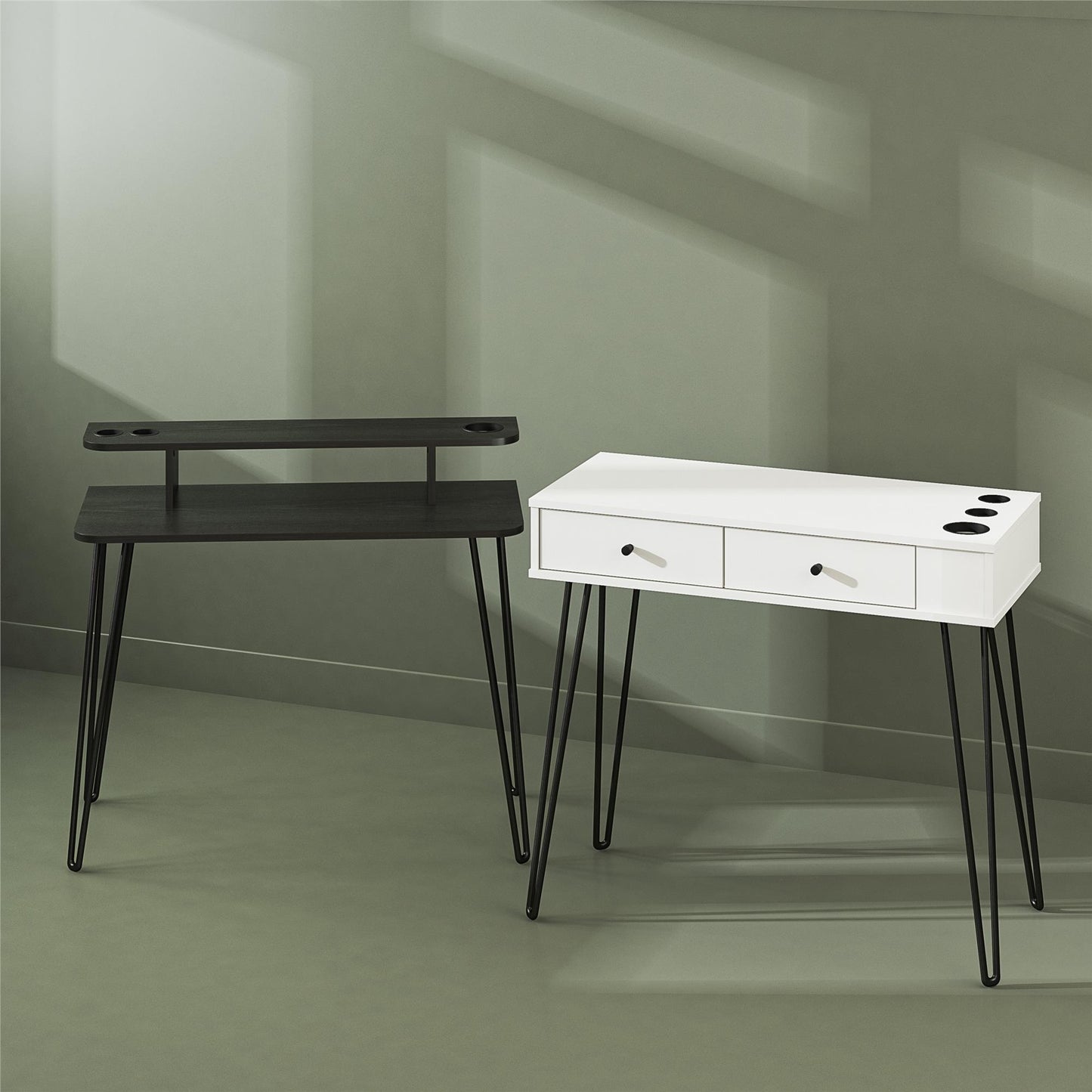 Kimberly At Home Vanity - Black Oak