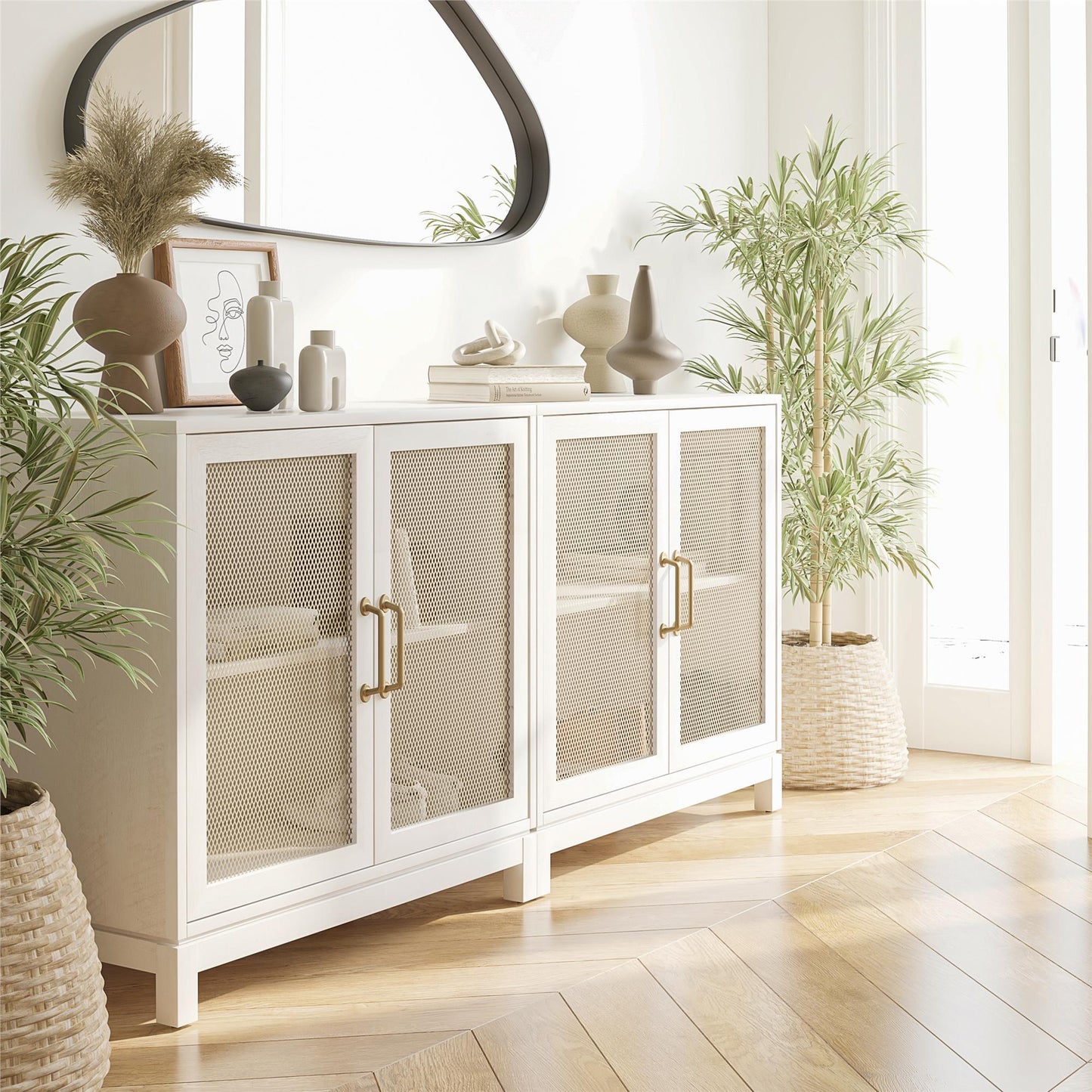Tess Accent Cabinet - Ivory Oak