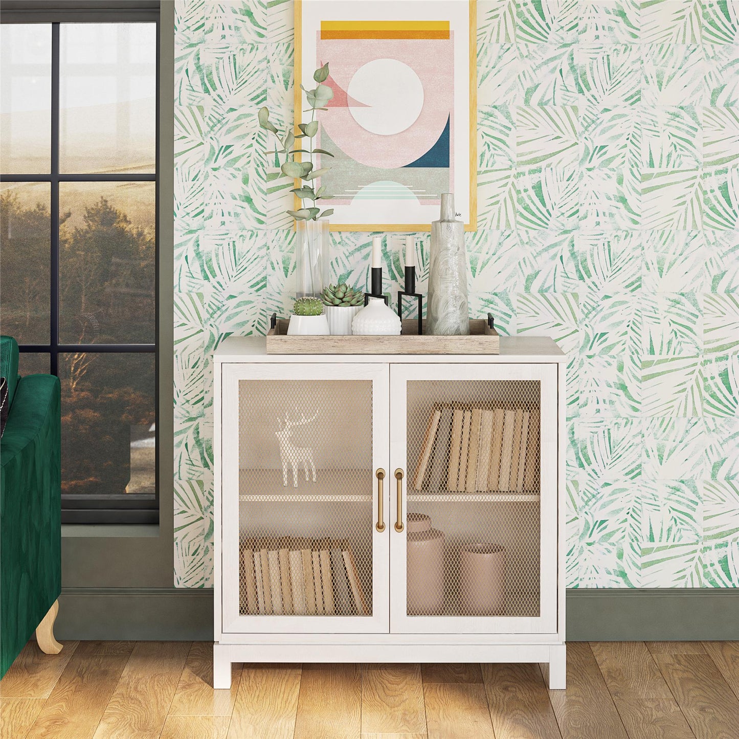 Tess Accent Cabinet - Ivory Oak