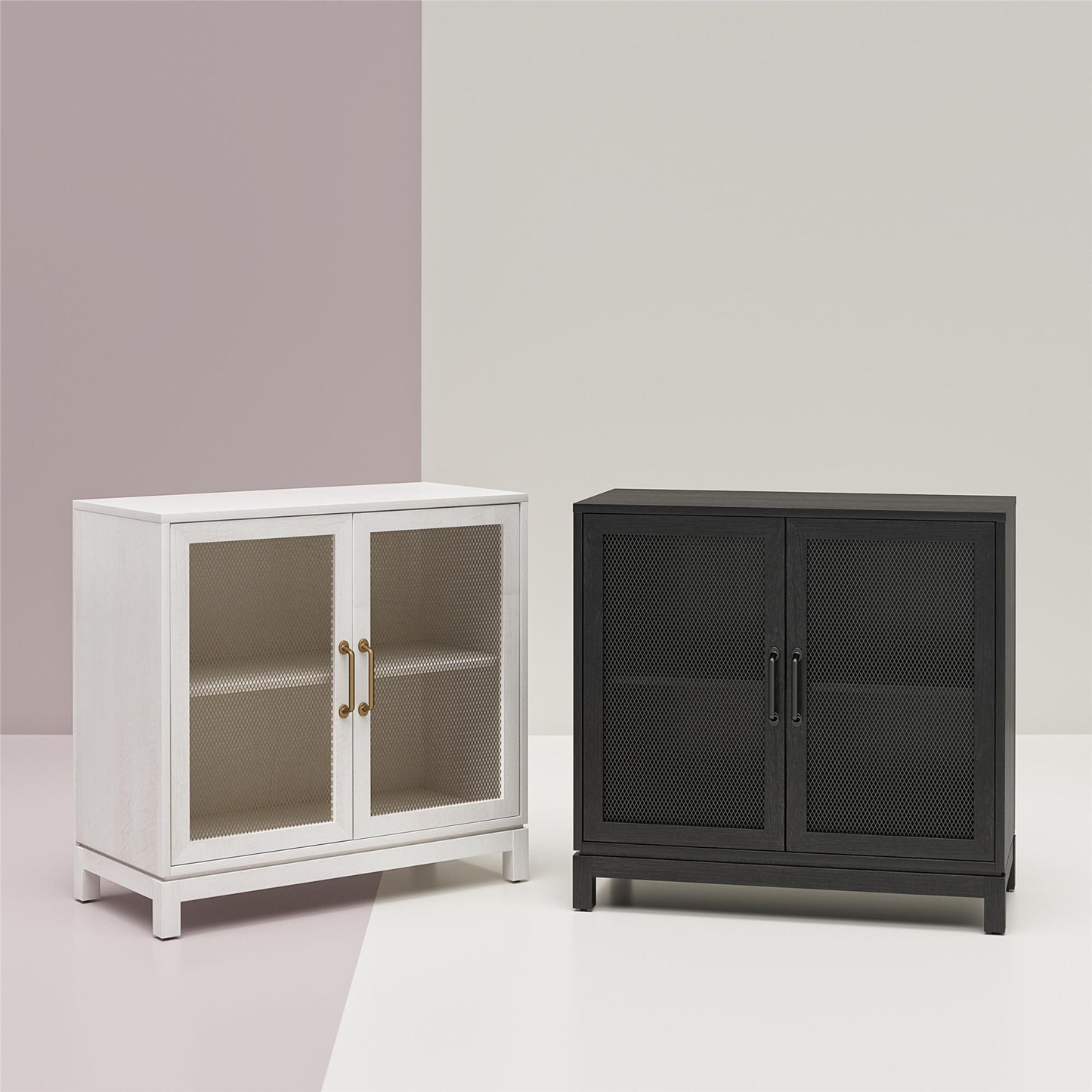 Tess Accent Cabinet - Ivory Oak