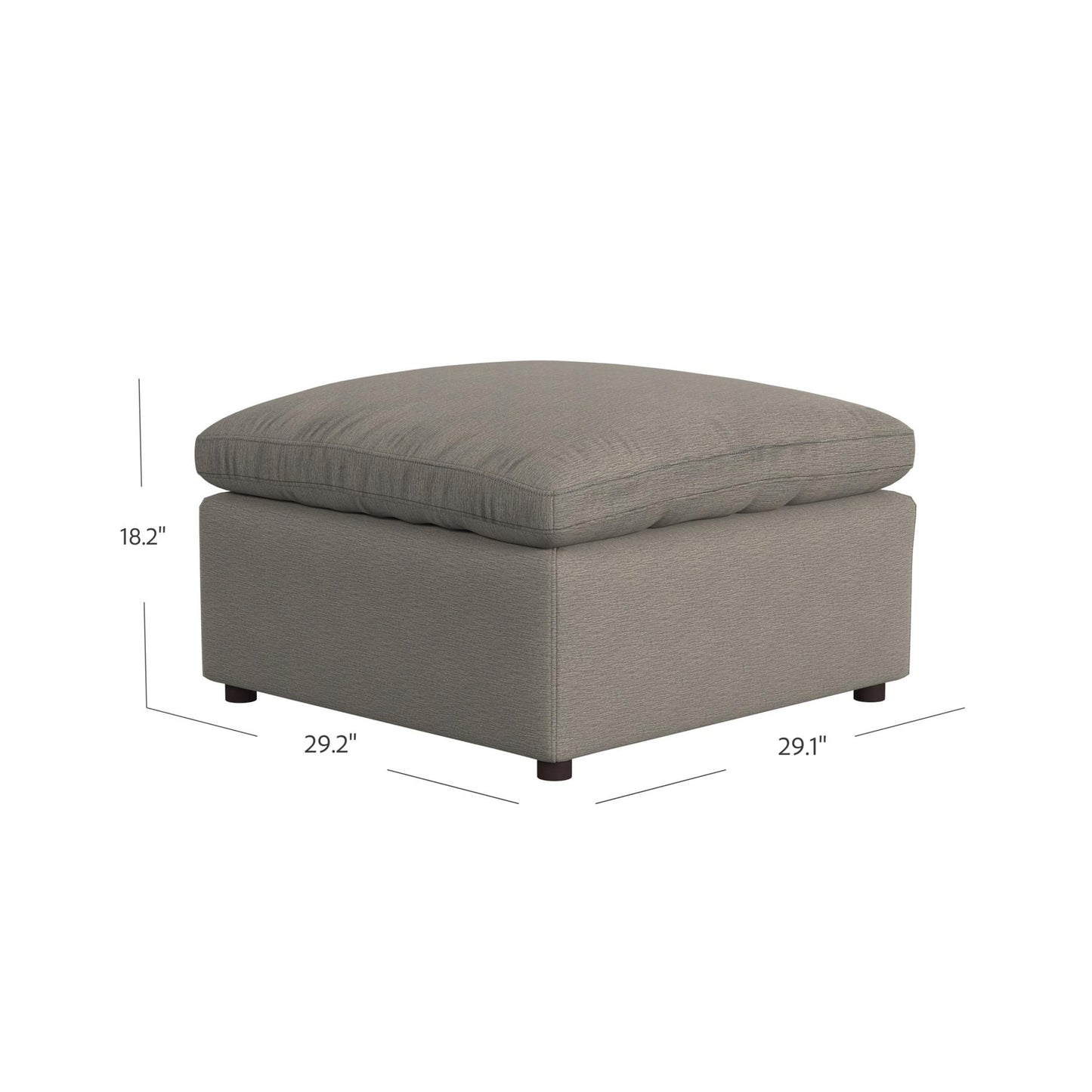 York Modular Ottoman - Taupe