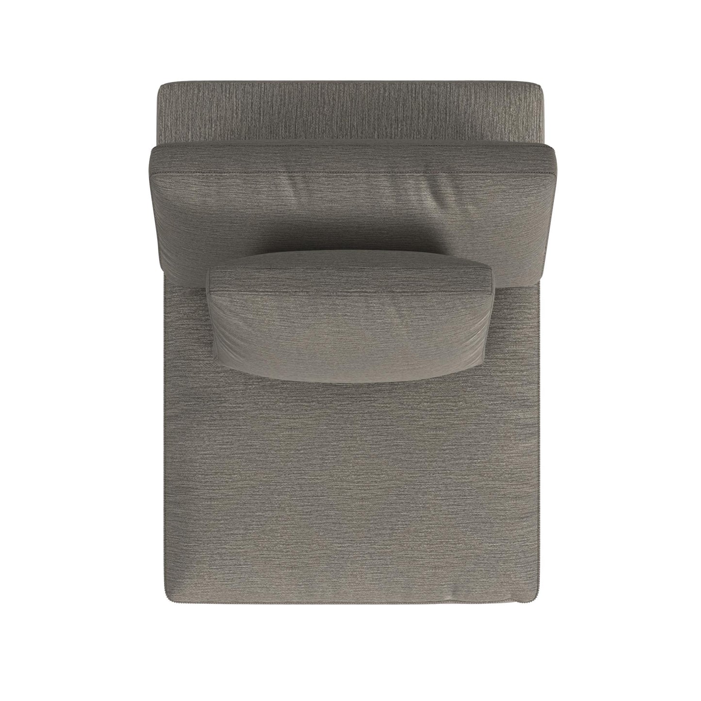 York Modular Armless Chair - Taupe