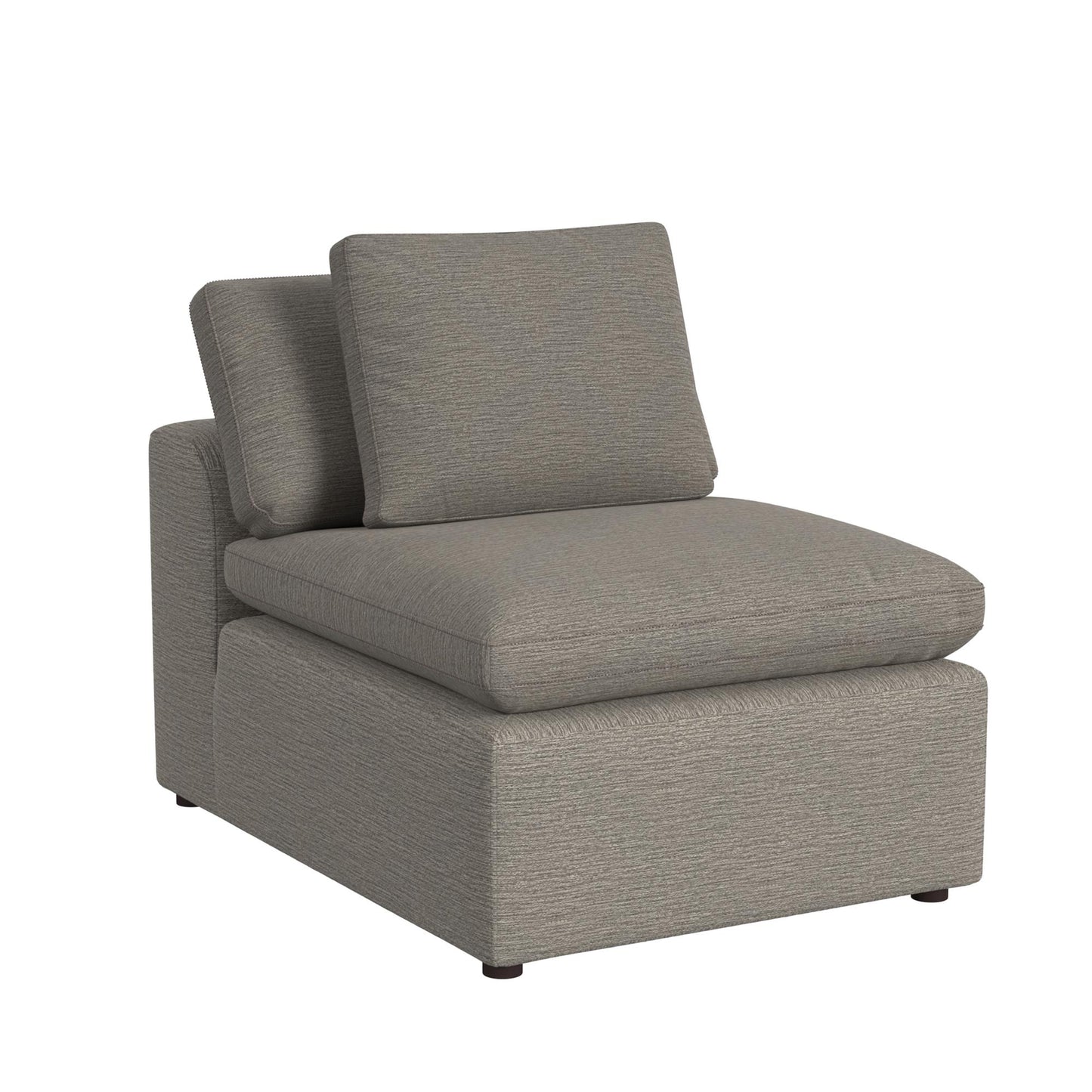 York Modular Armless Chair - Taupe