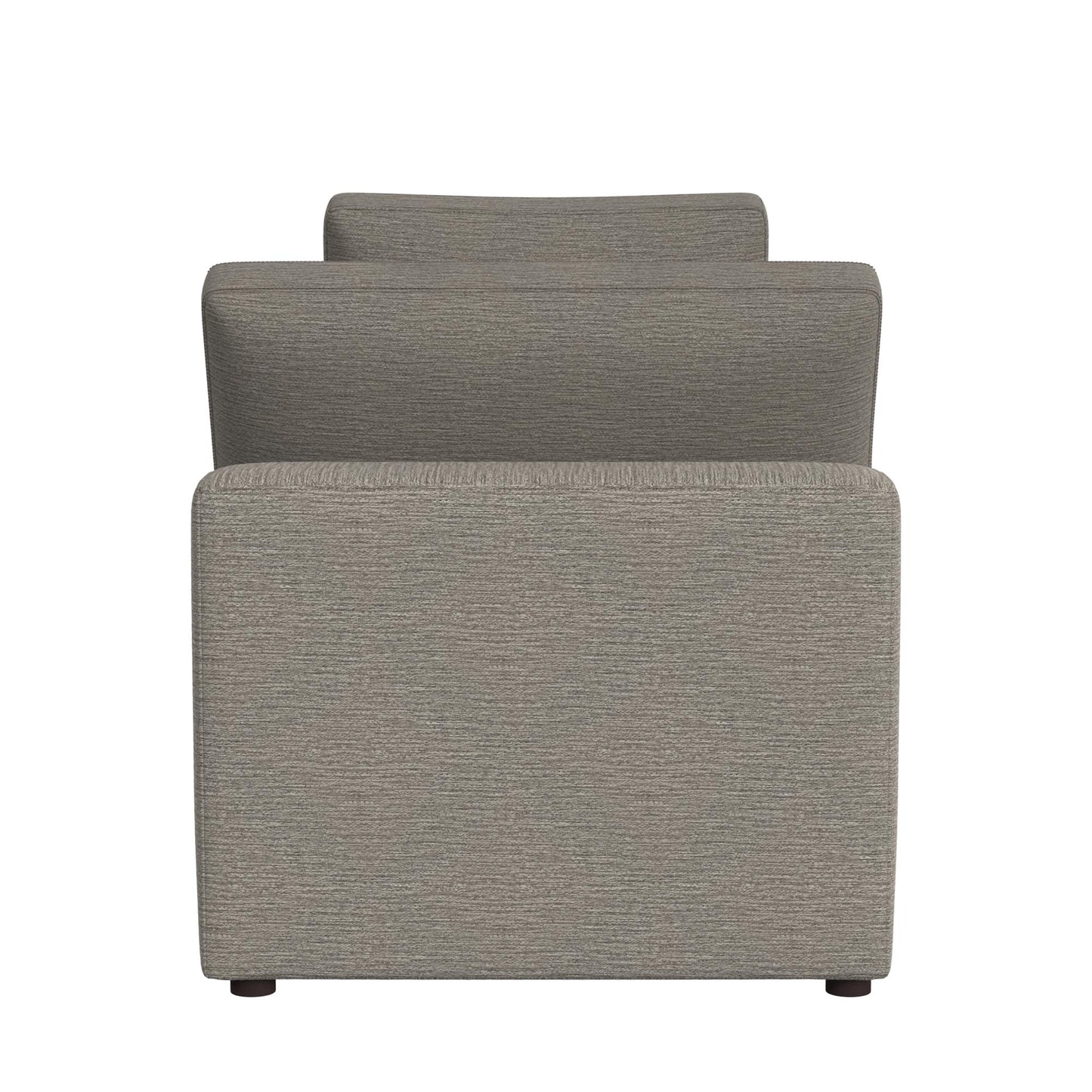 York Modular Armless Chair - Taupe