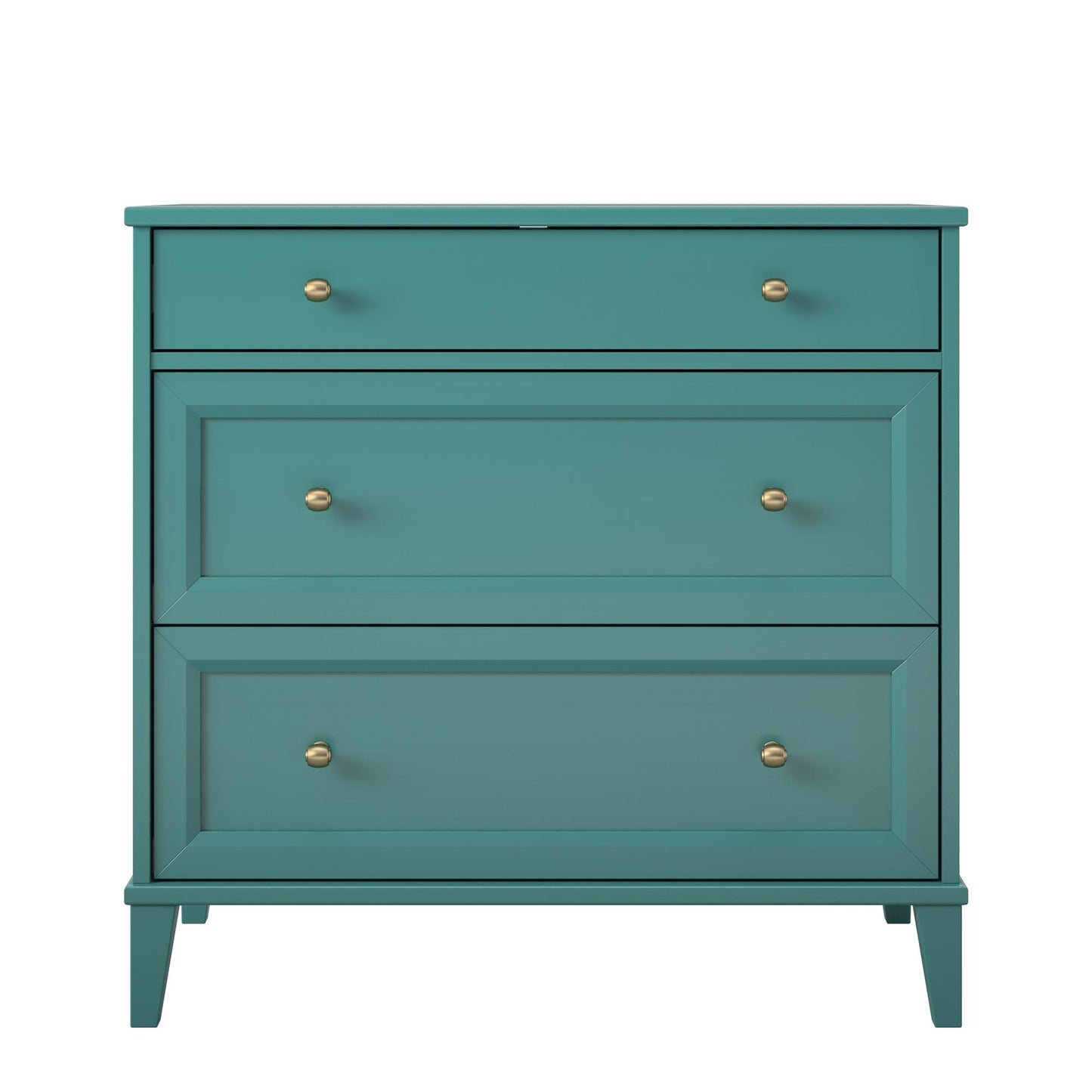 Monticello 2 Drawer Dresser w/ Pull-out Desk - Emerald Green