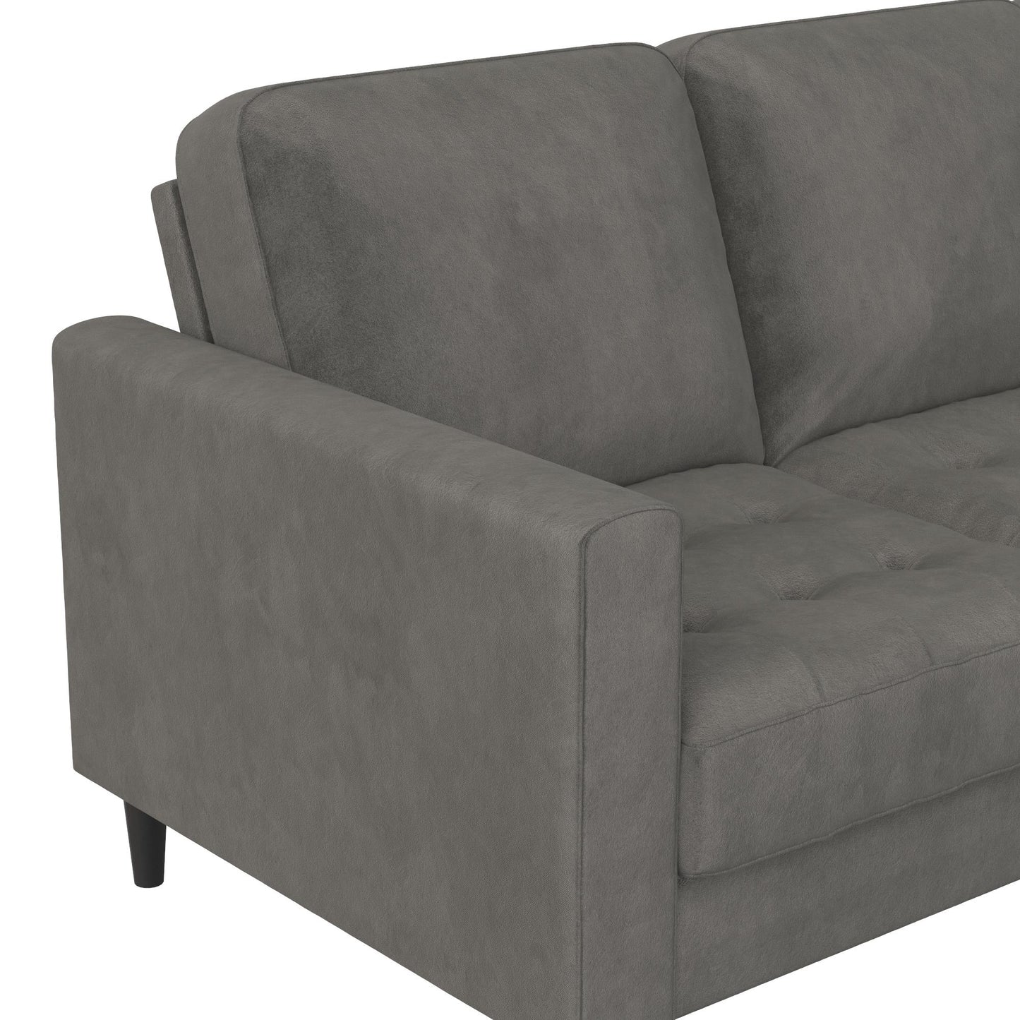 CosmoLiving Strummer Reversible Sectional Sofa Couch, Light Gray - Light Gray