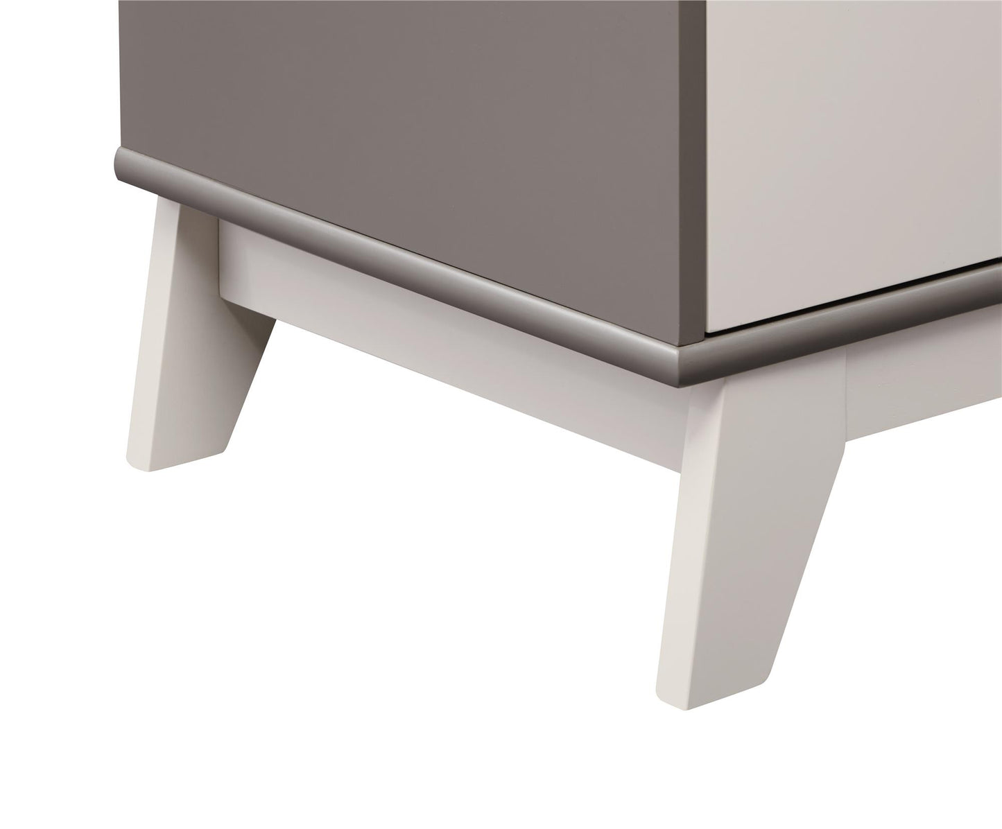 Rowan Valley Flint 6 Drawer Dresser with Solid Wood Angled Feet - Gray