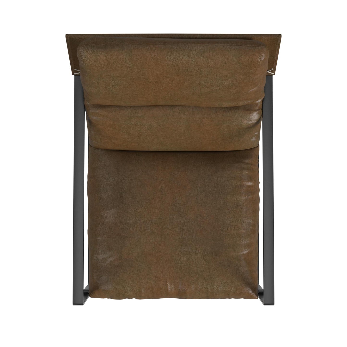 Varick Faux Leather Accent Chair - Acorn