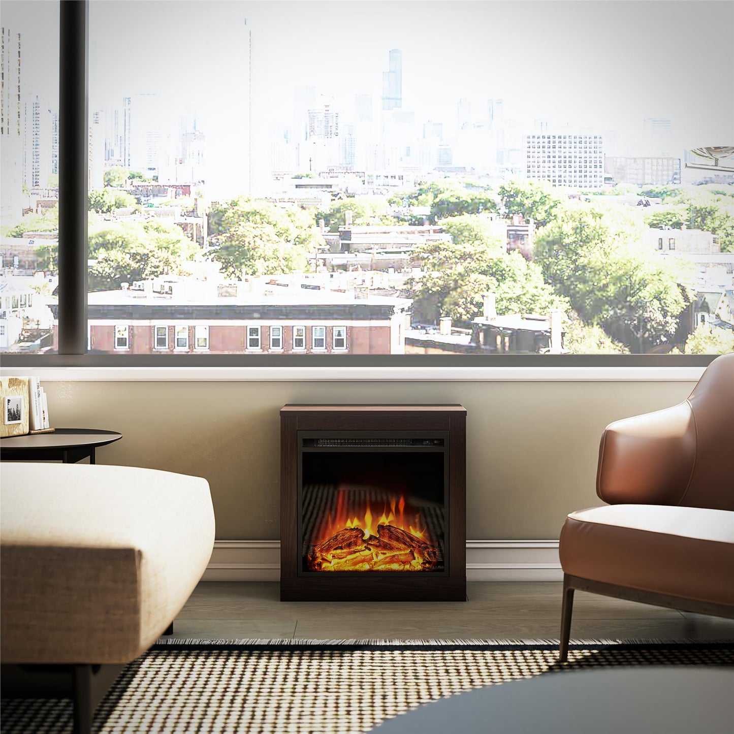 Fillmore Fireplace Mantel - Espresso