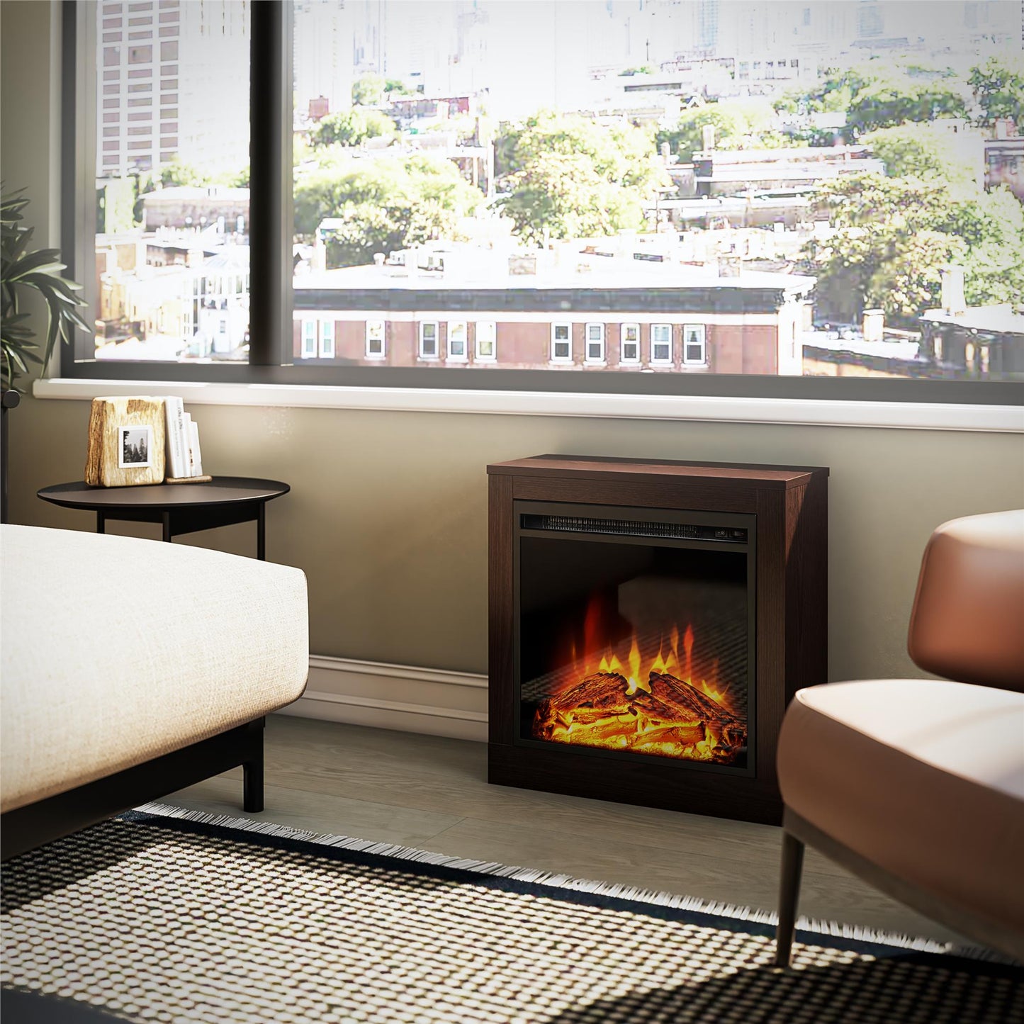 Fillmore Fireplace Mantel - Espresso