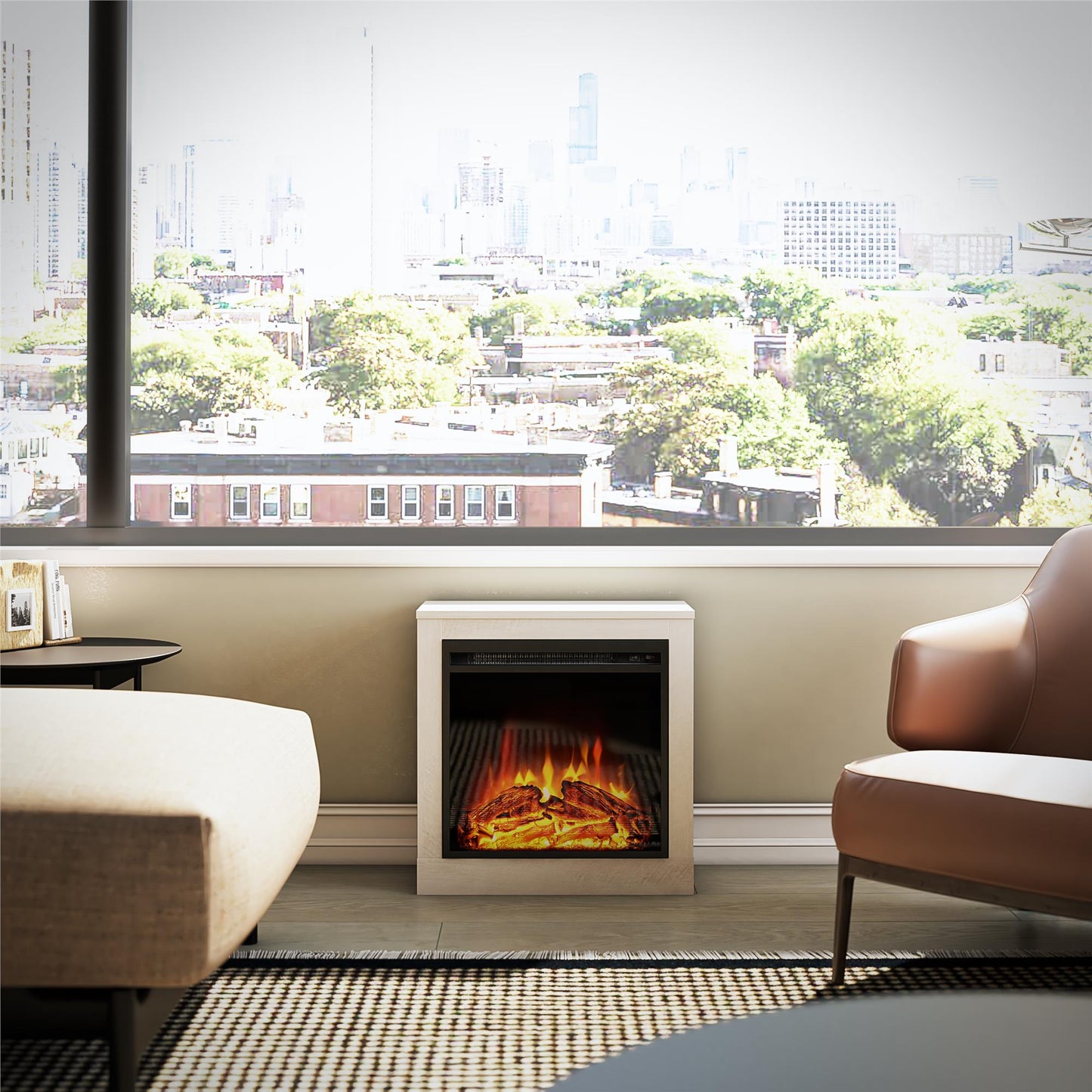 Fillmore Fireplace Mantel - Ivory Oak