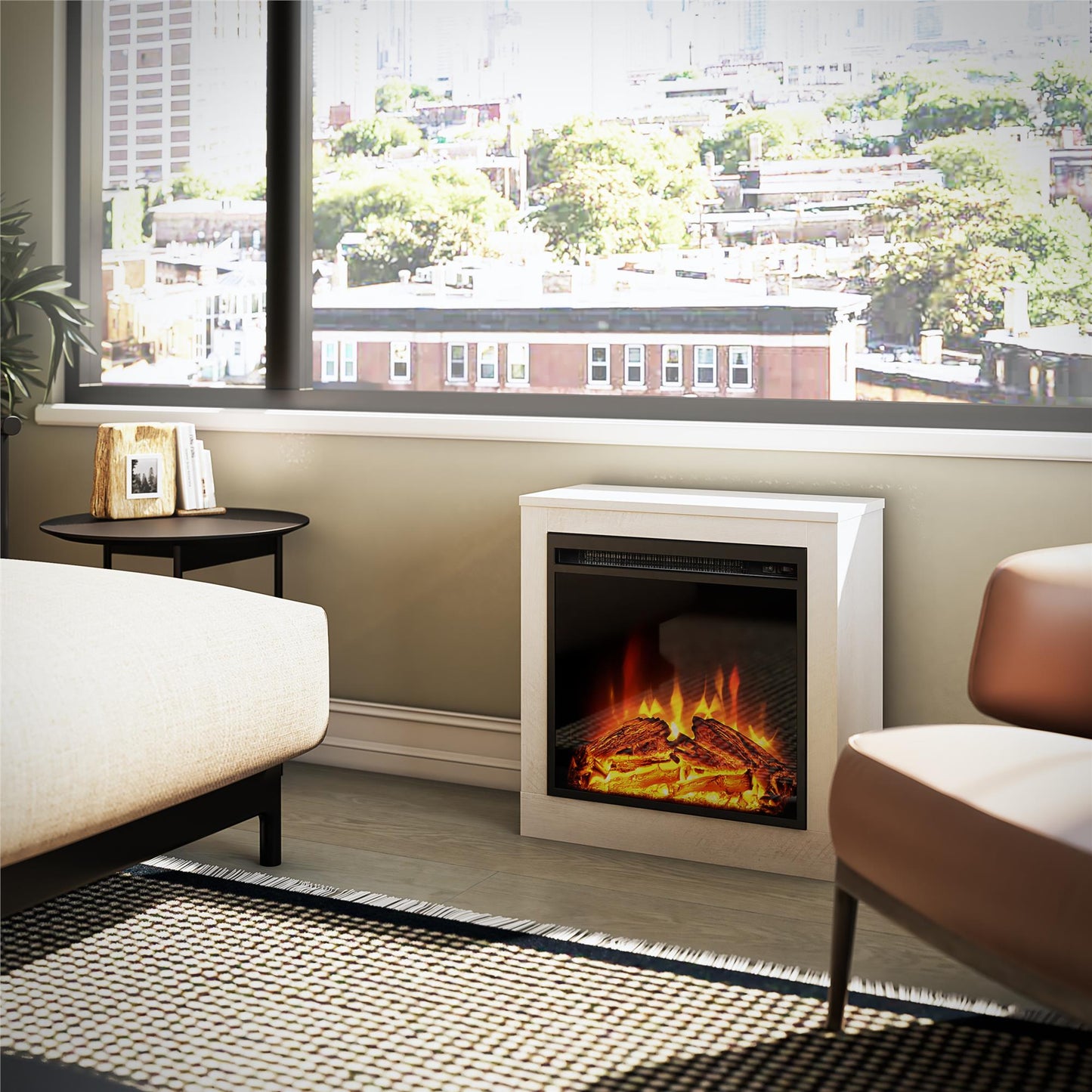 Fillmore Fireplace Mantel - Ivory Oak