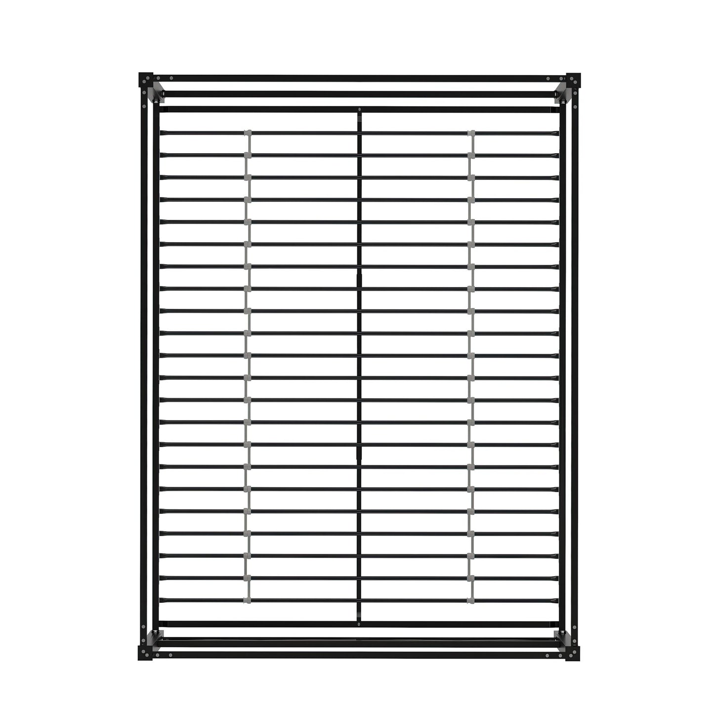 DHP Remna Queen Metal Canopy Bed, Black - Black - Queen