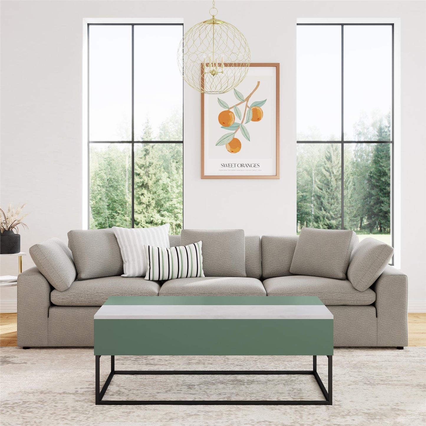 Perry Lift-Top Coffee Table - Sage