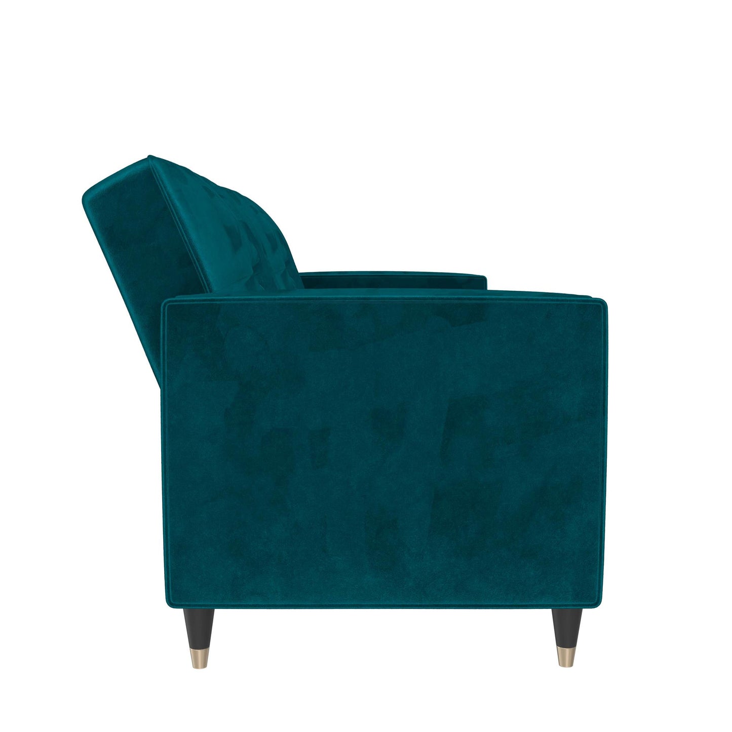 DHP Penelope Pin Tufted Futon, Green Velvet - Green