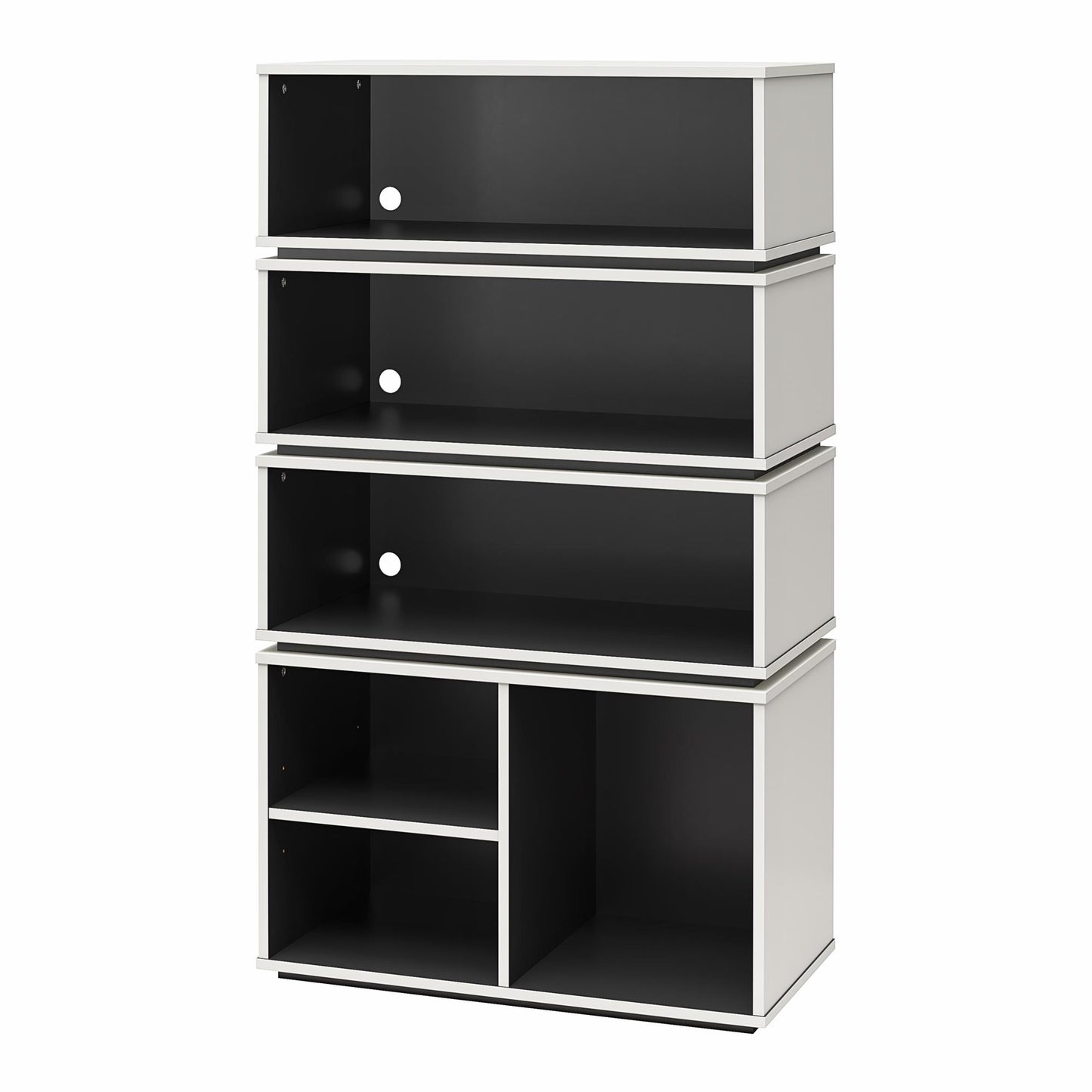 Shadow Gaming and Collectable Display Storage Bookcase - White