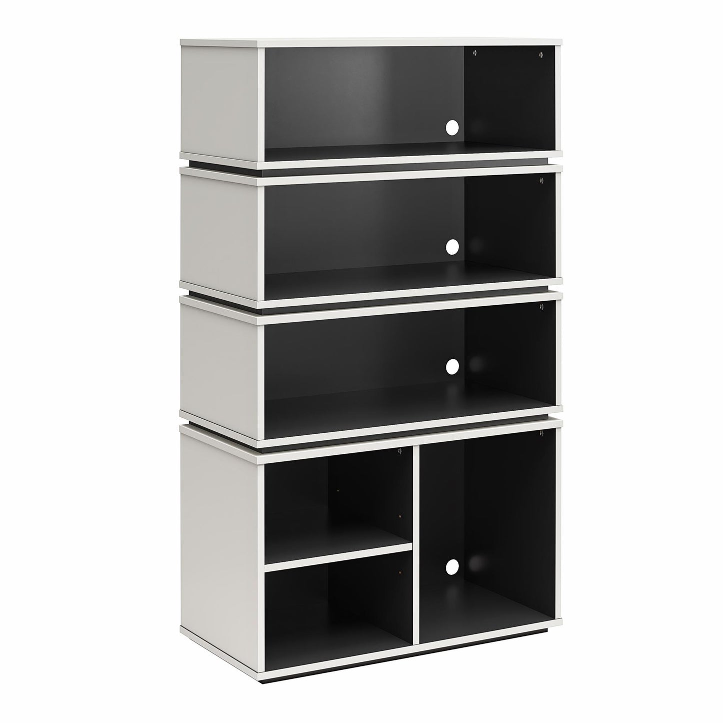 Shadow Gaming and Collectable Display Storage Bookcase - White