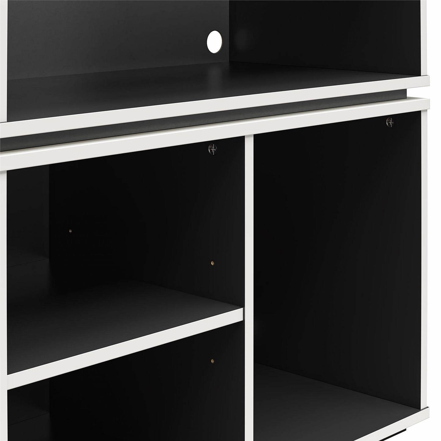 Shadow Gaming and Collectable Display Storage Bookcase - White