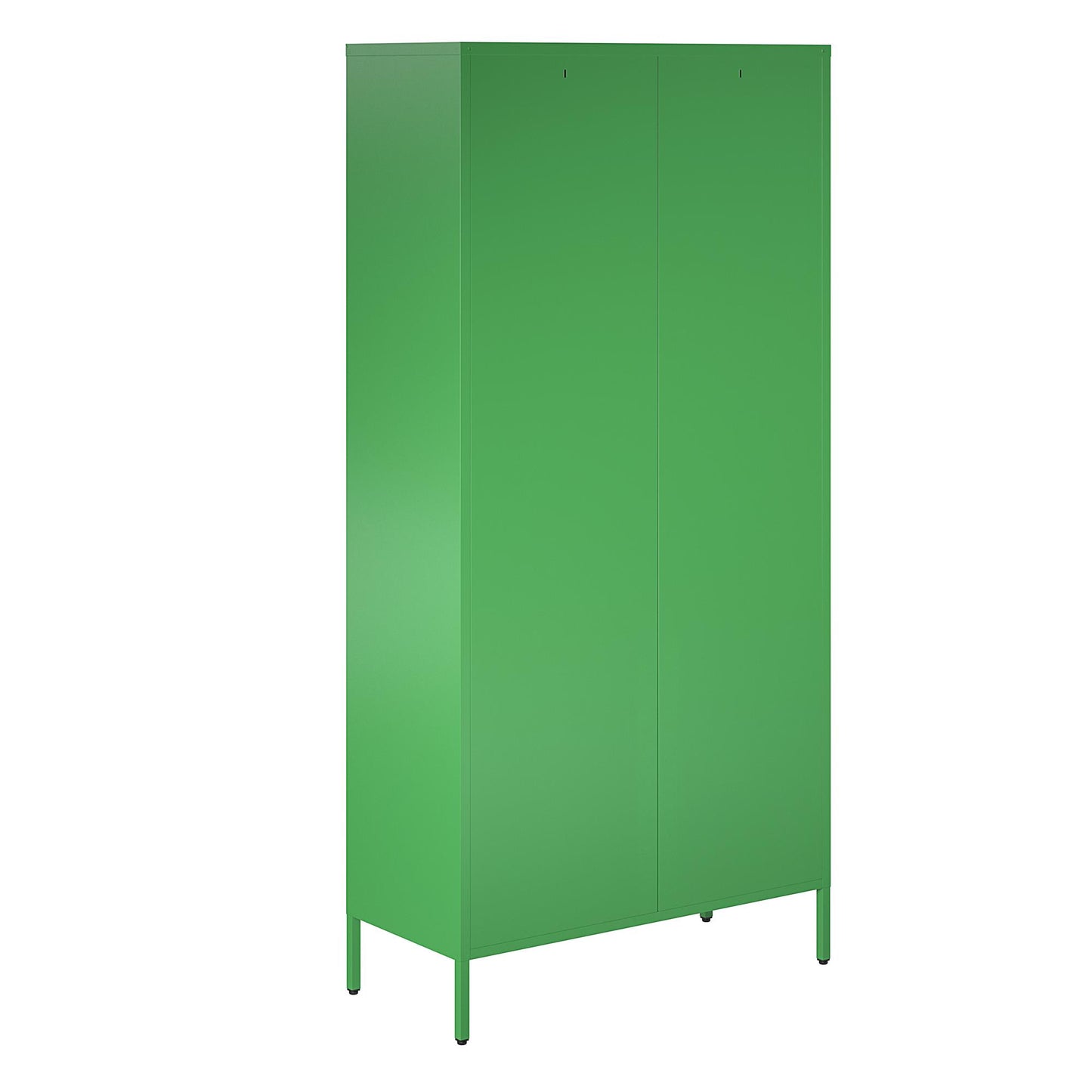 Novogratz Channing Tall 2 Door Storage Cabinet-Mesh Metal Locker - Kelly Green