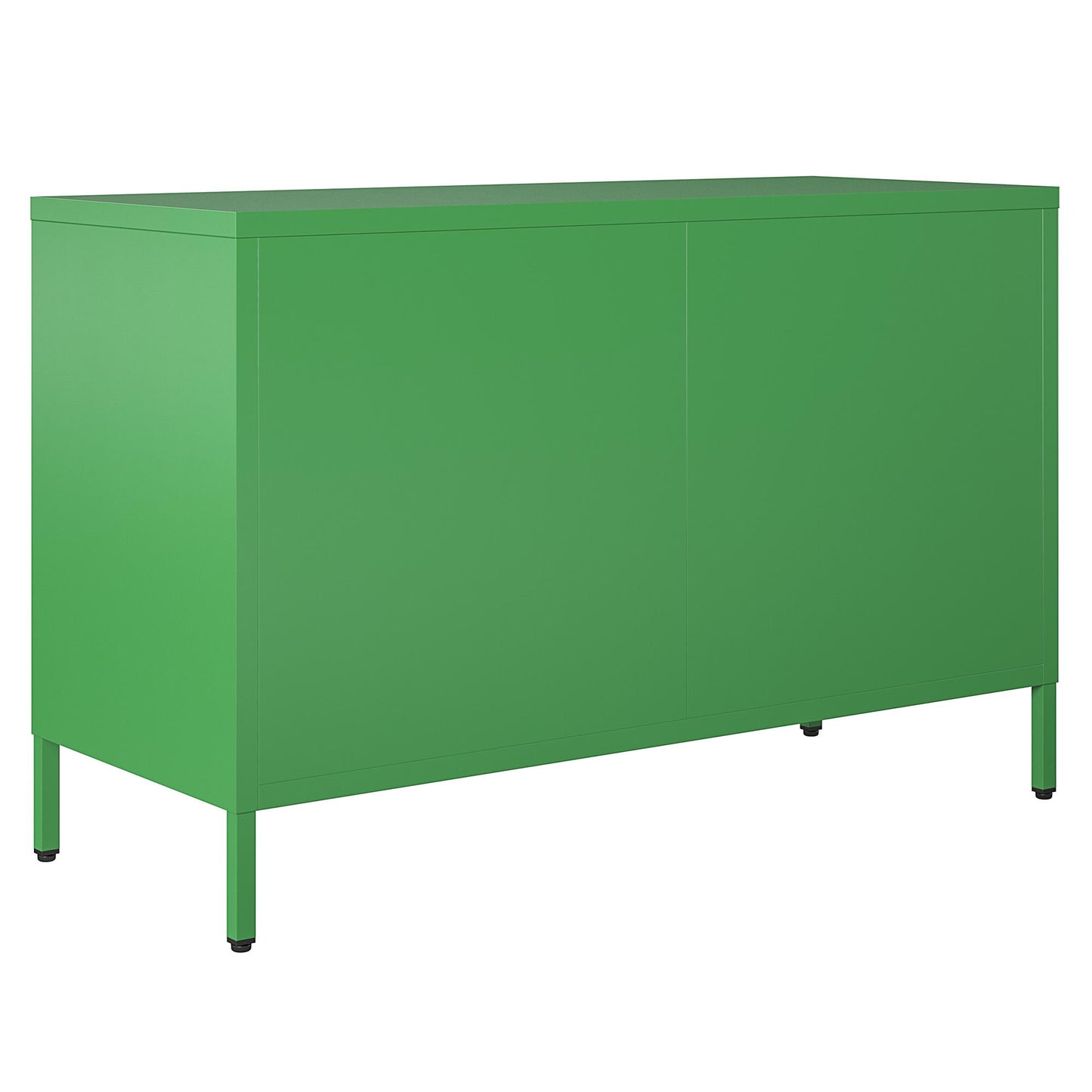 Novogratz Channing 2 Door Storage Cabinet-Mesh Metal Locker - Kelly Green