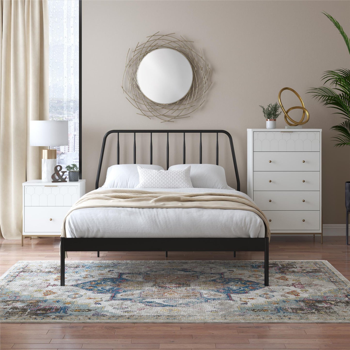 Anastasia 5 Drawer Dresser - White