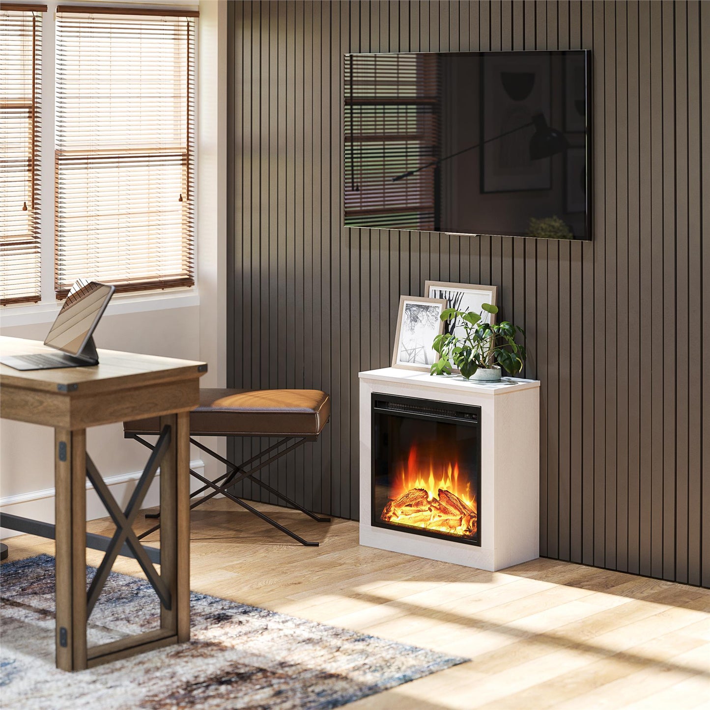 Fillmore Fireplace Mantel - Ivory Oak