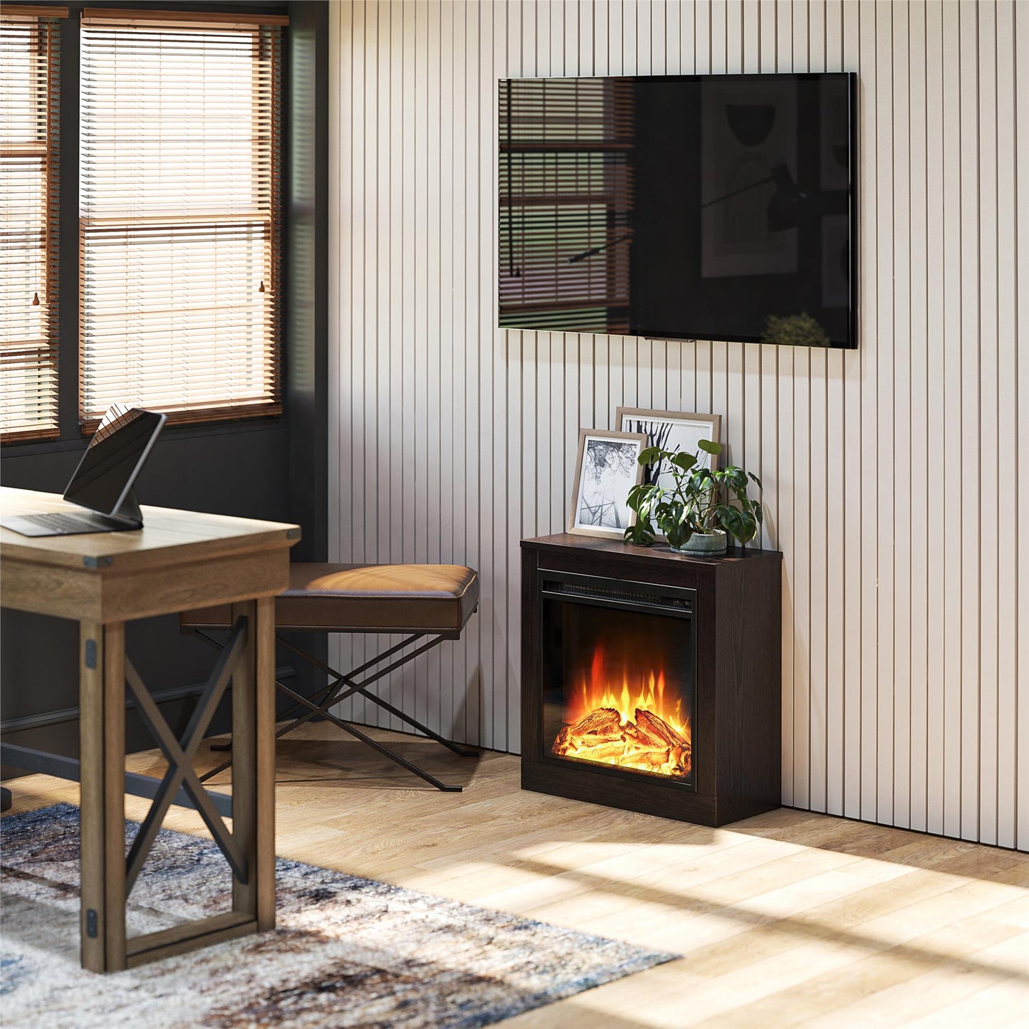 Fillmore Fireplace Mantel - Espresso