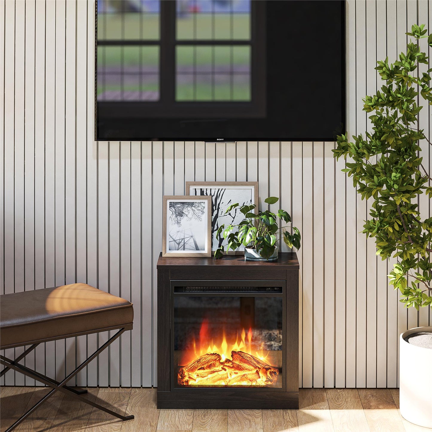 Fillmore Fireplace Mantel - Espresso