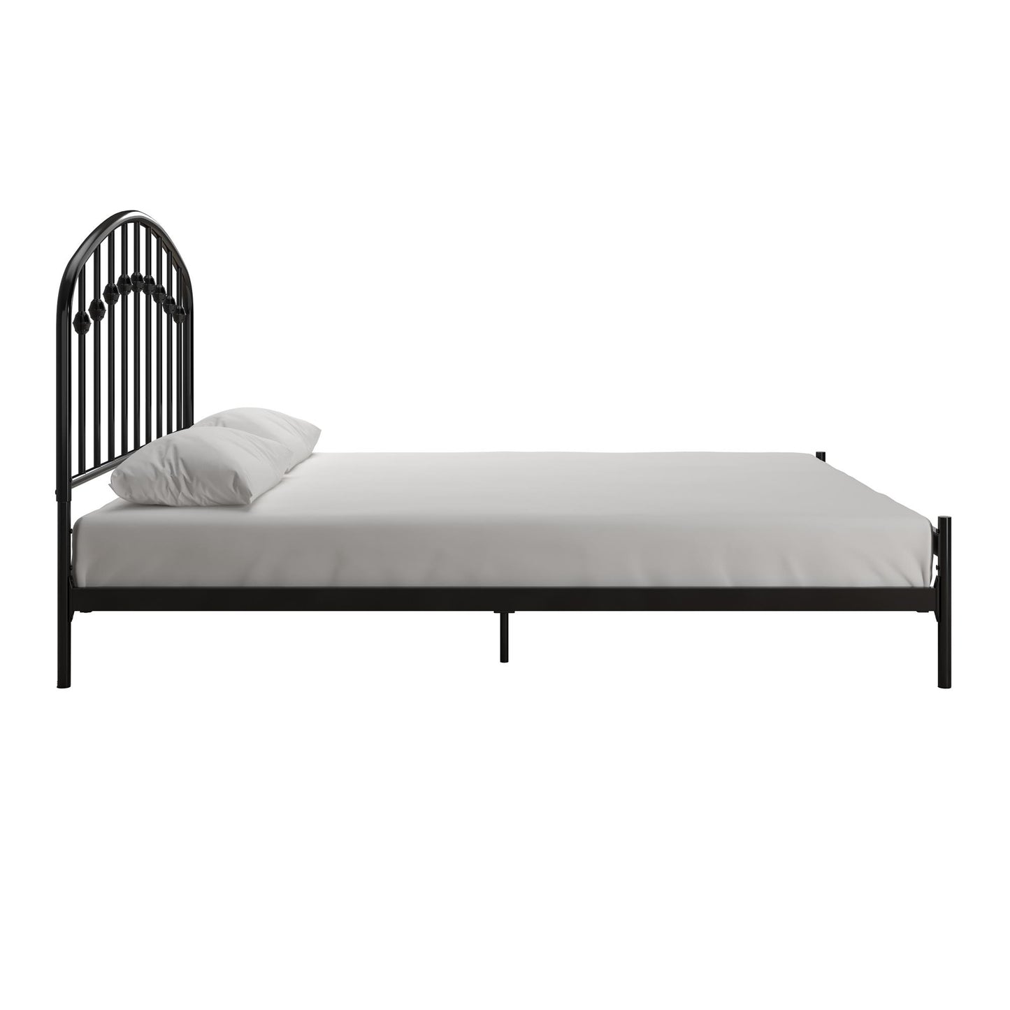 DHP Narla Metal Platform Bed Frame, Full, Black - Black - Full